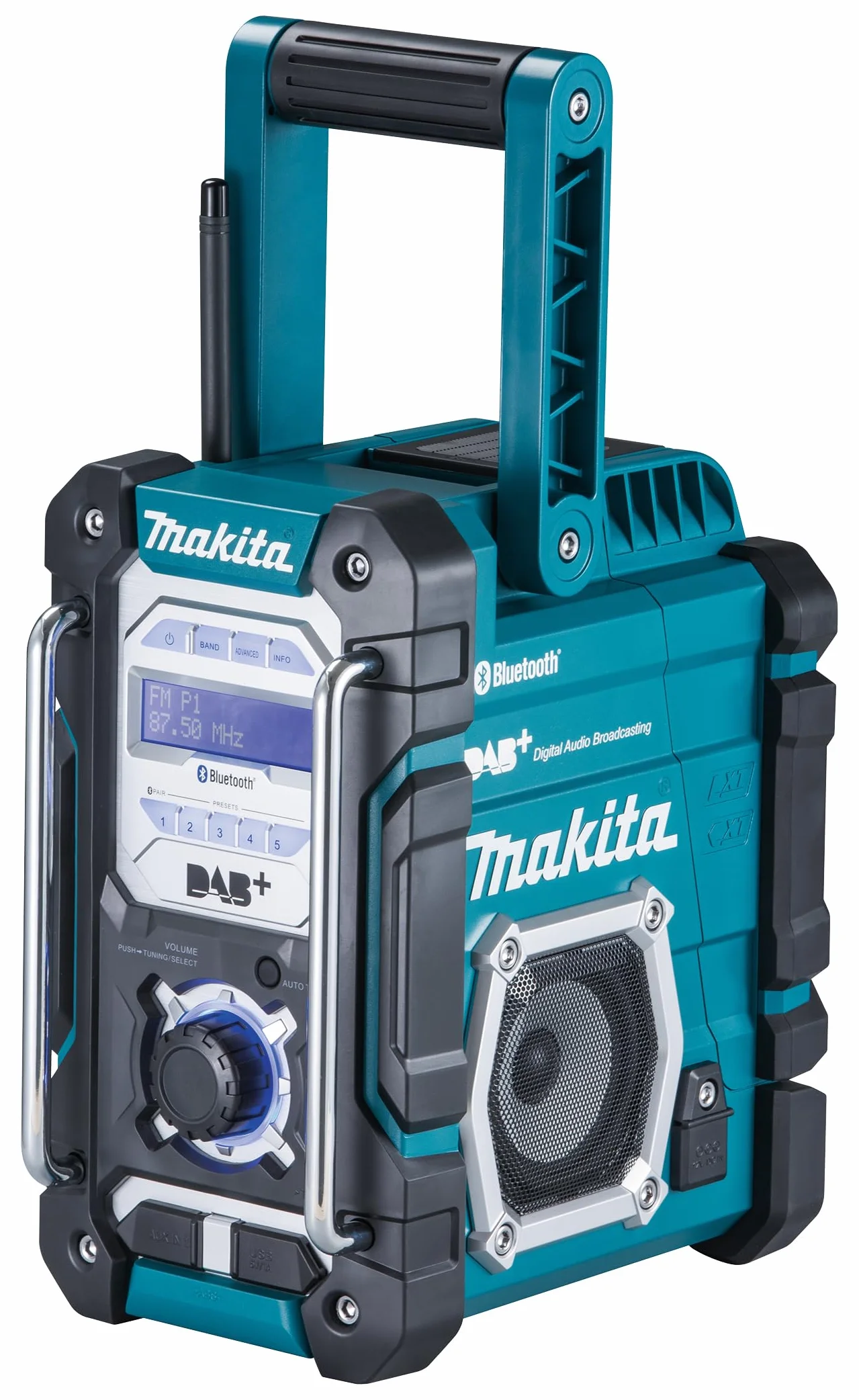 Makita Radio Budowlane, Niebieski/Czarny, 87.5-108 MHz