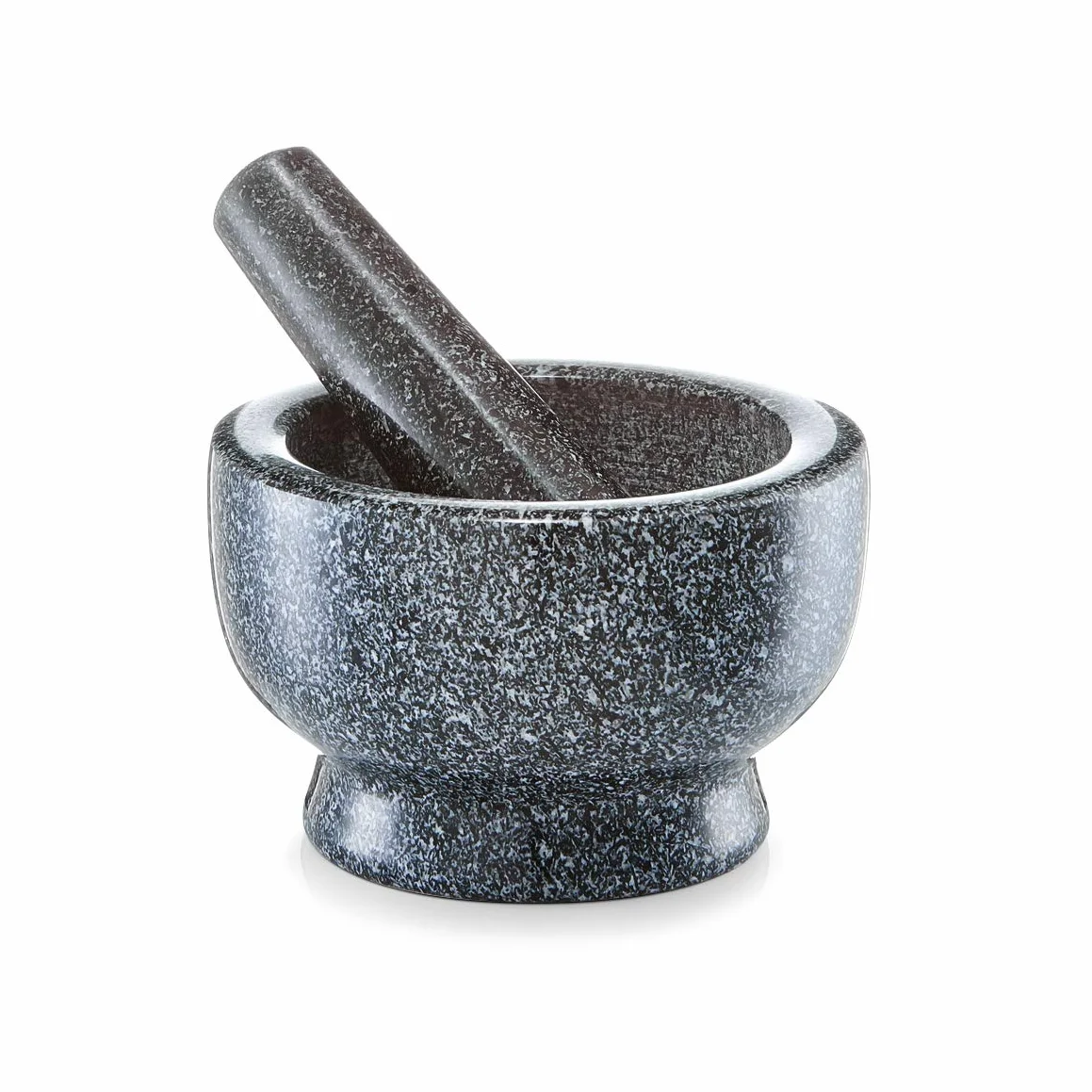Zeller Moździerz I Tłuczek Granit 13 x 8 cm Antracytowy