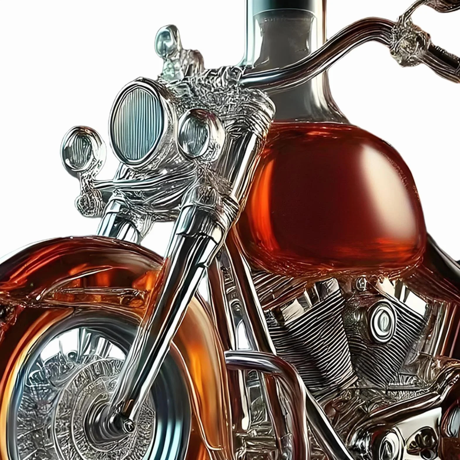 Karafka do wina szklany napowietrzacz alkoholu motocykl vintage butelka na napoje