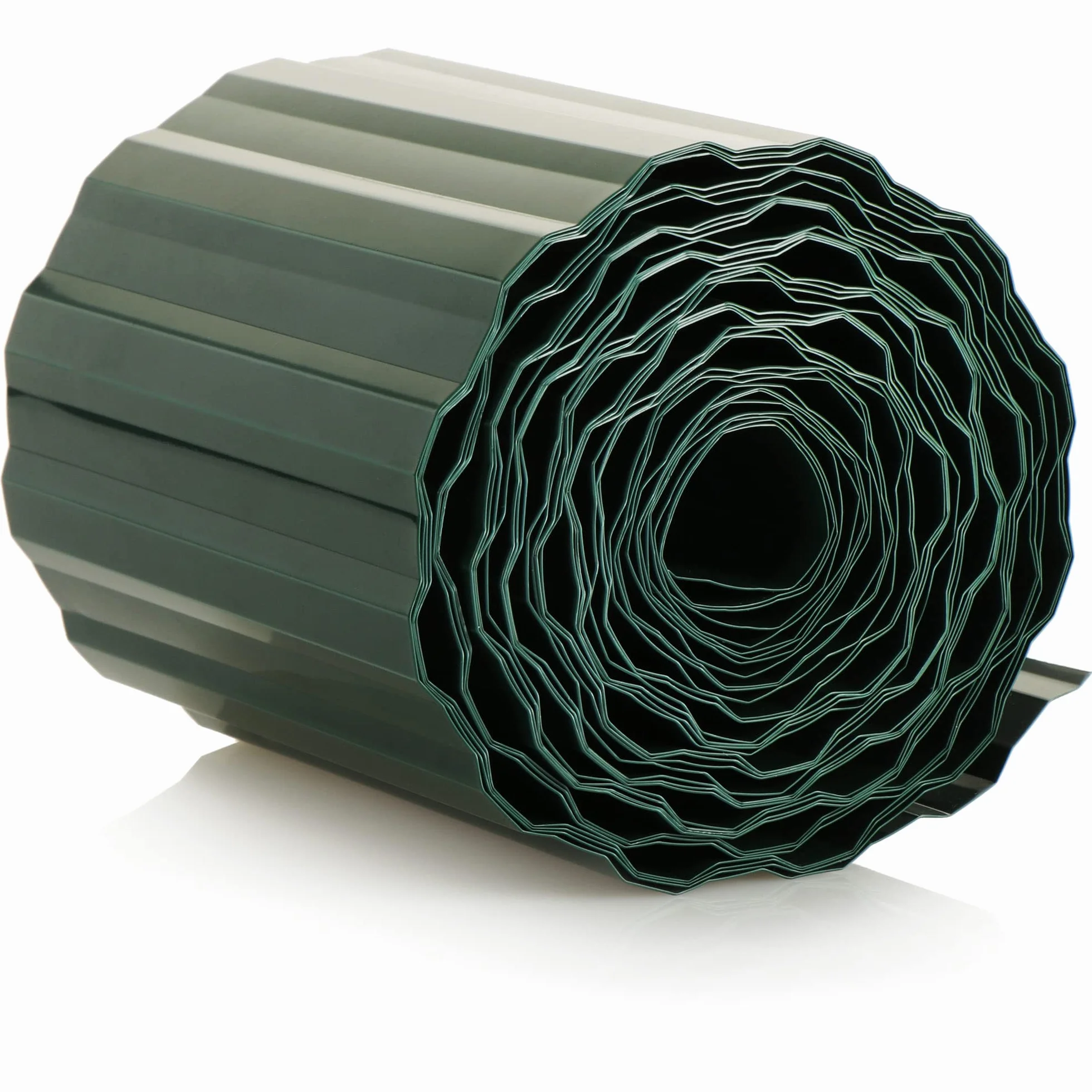 com-four® Plastikowe obrzeze trawnikowe - obrzeze rabatowe do trawników, rabat kwiatowych lub jako krawedz koszaca - dlugosc regulowana indywidualnie - 15 x 900 cm