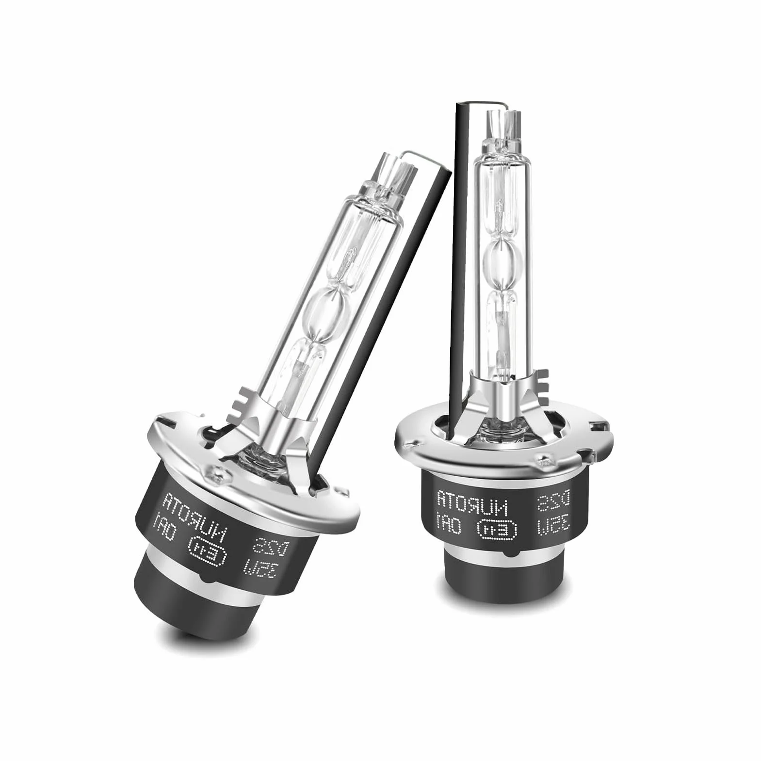 D2S Xenon Brenner 12V 40W – Xenon D2S Scheinwerferlampe 5500K Weiß – mit Zulassung – Ersatz Lampen für Abblendlicht & Fernlicht – 2 Stück