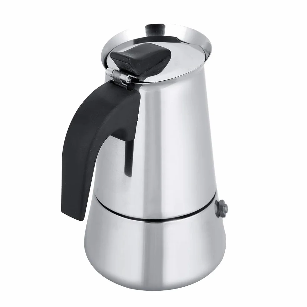 Ekspres do kawy ze stali nierdzewnej 450 ml indukcyjny do espresso i mokki