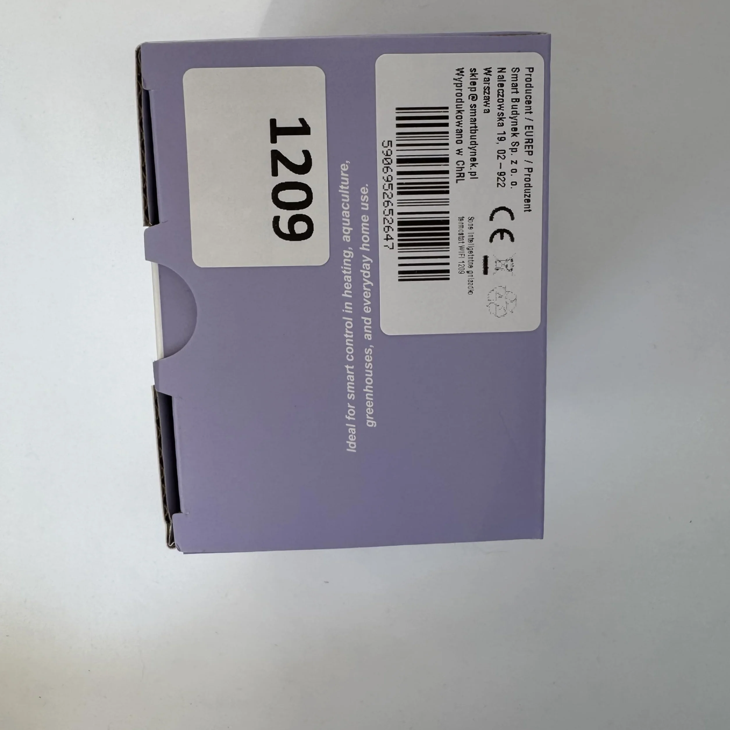 Inteligentne gniazdko termostat Wifi 16A dwa sensory wyświetlacz LED