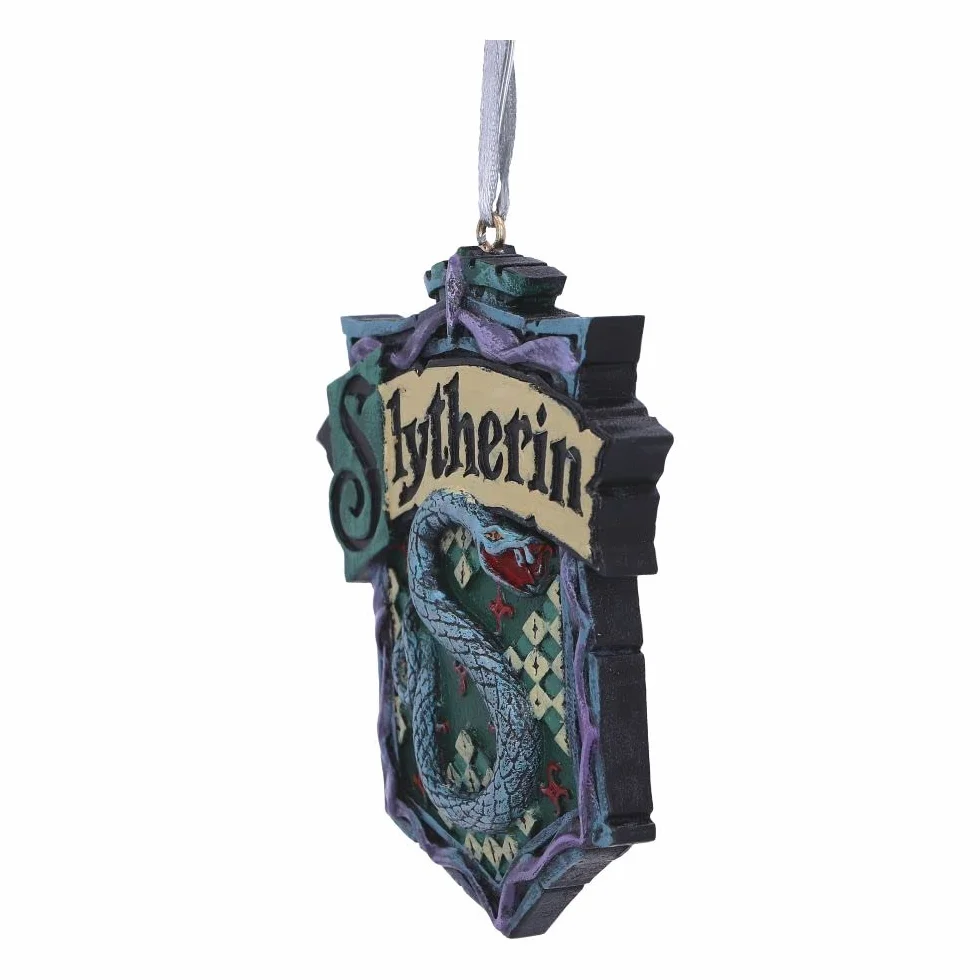 Nemesis Now Harry Potter Slytherin herb wisząca ozdoba, zielona, 8 cm
