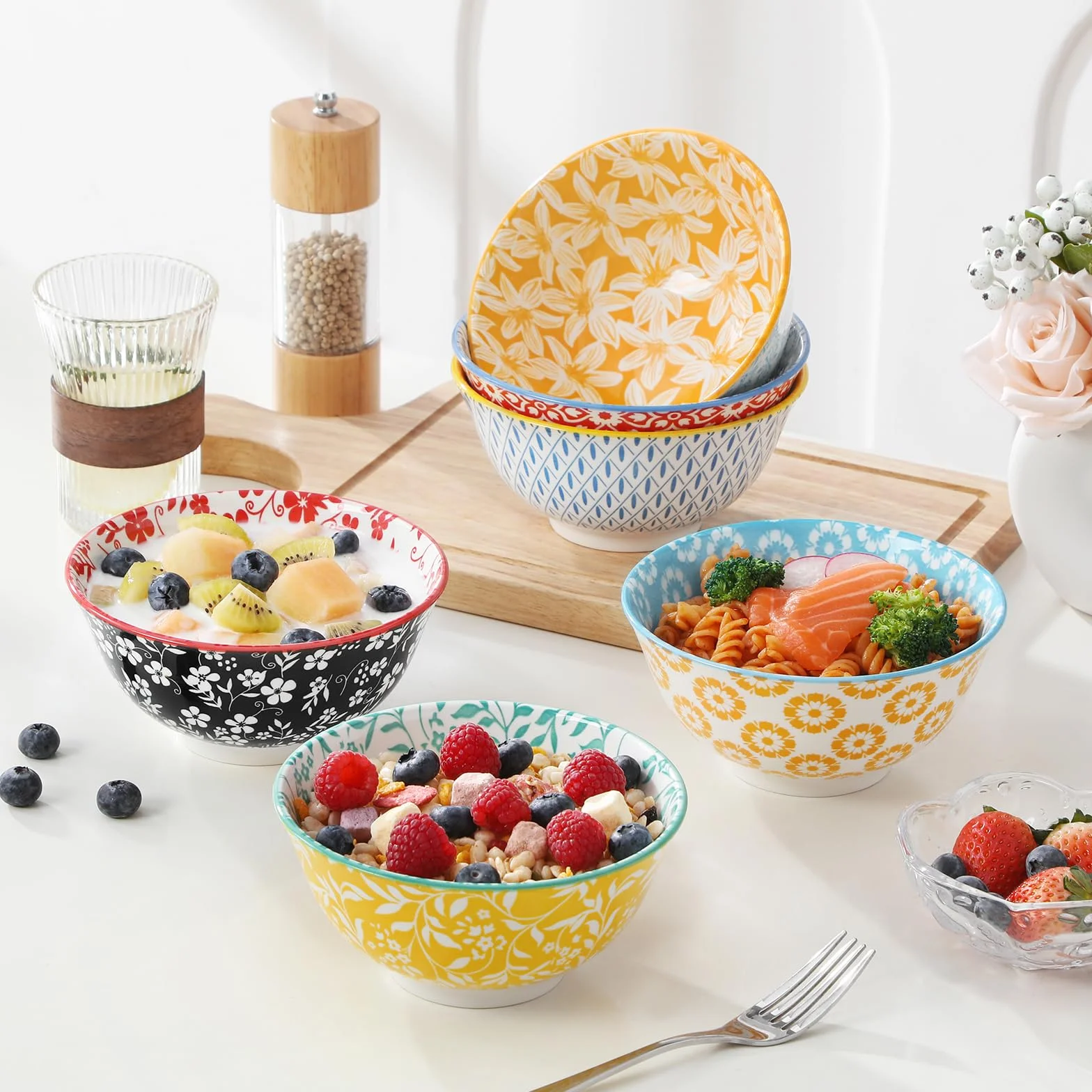 Vancasso SELENE 6-częściowy zestaw naczyń miska porcelana