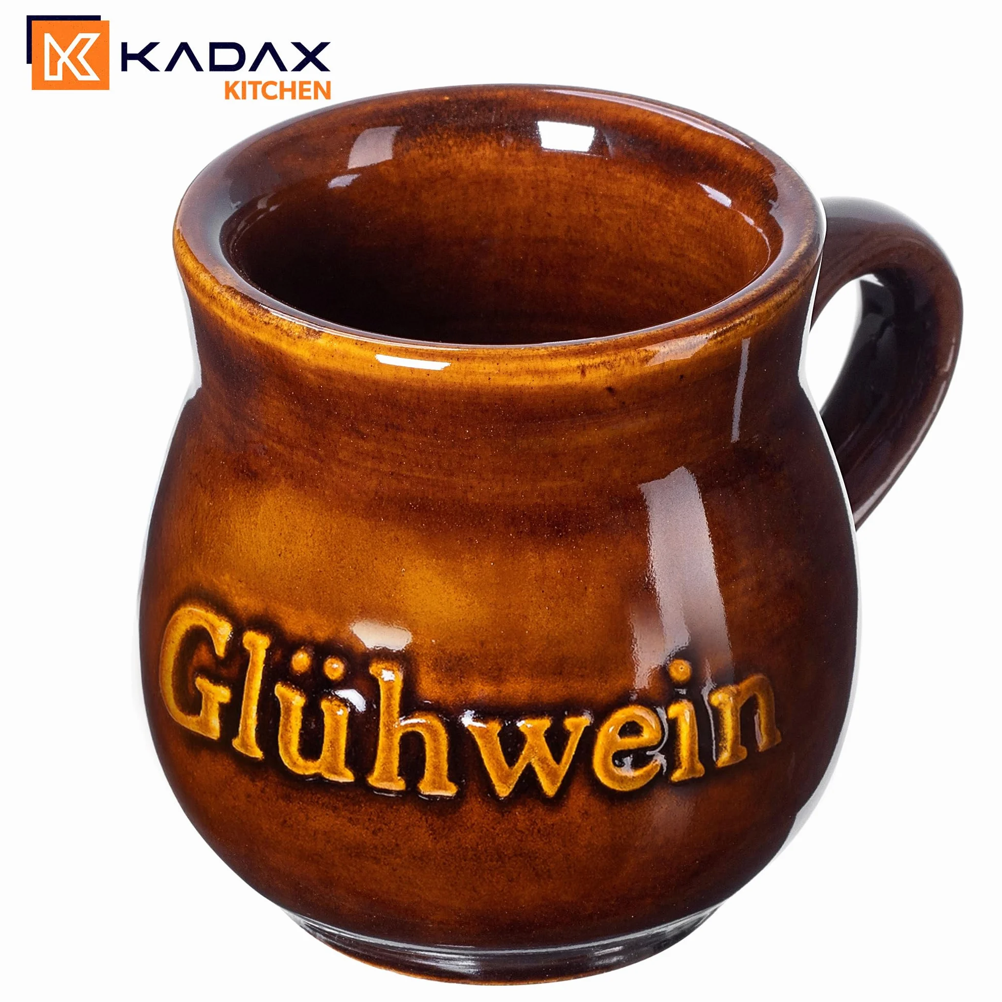 Kubek do grzanego wina z gliny 250 ml ceramiczny ręcznie wykonany