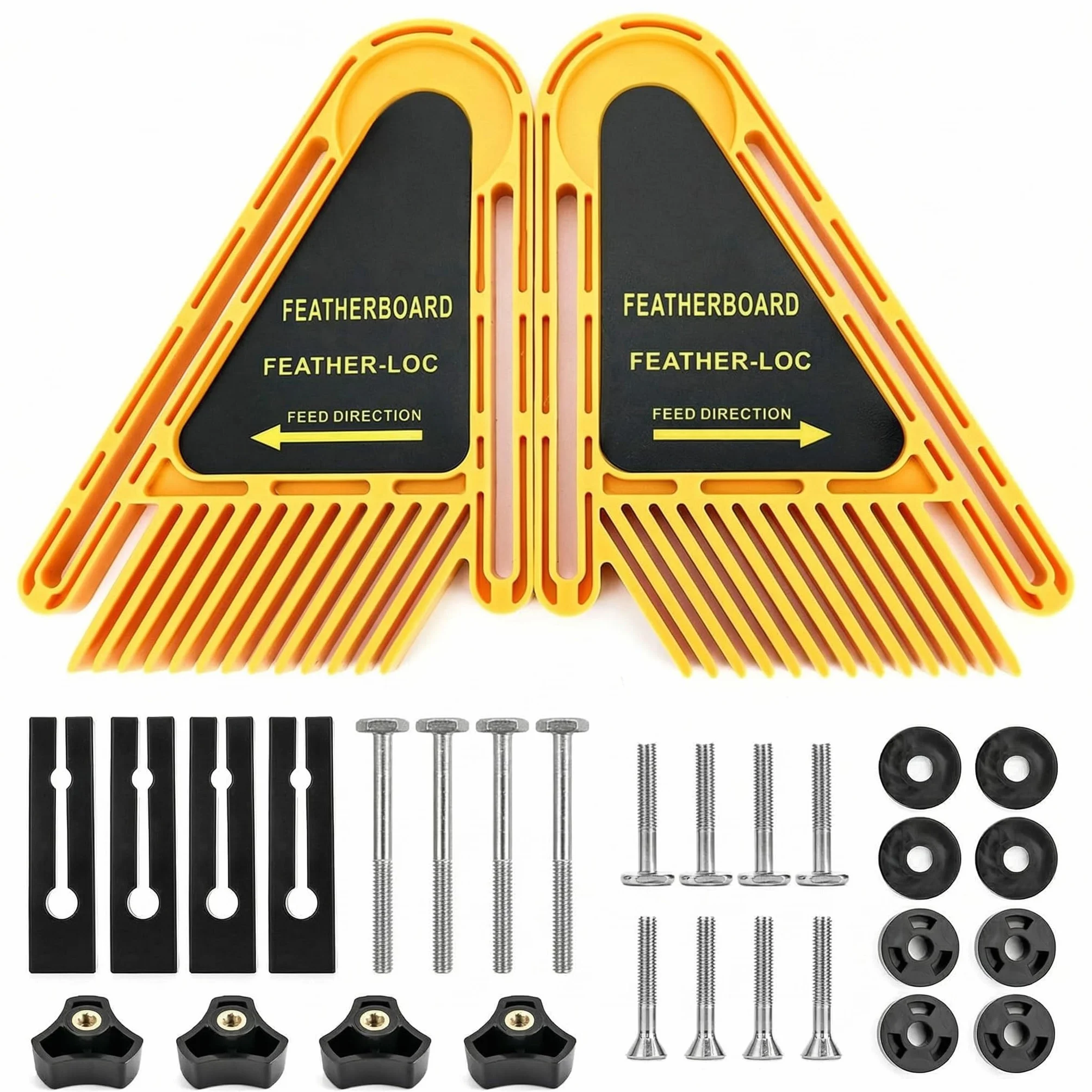 QWORK® Featherboards Set Feather Loc board na stół do piły stół do routera stół do routera;