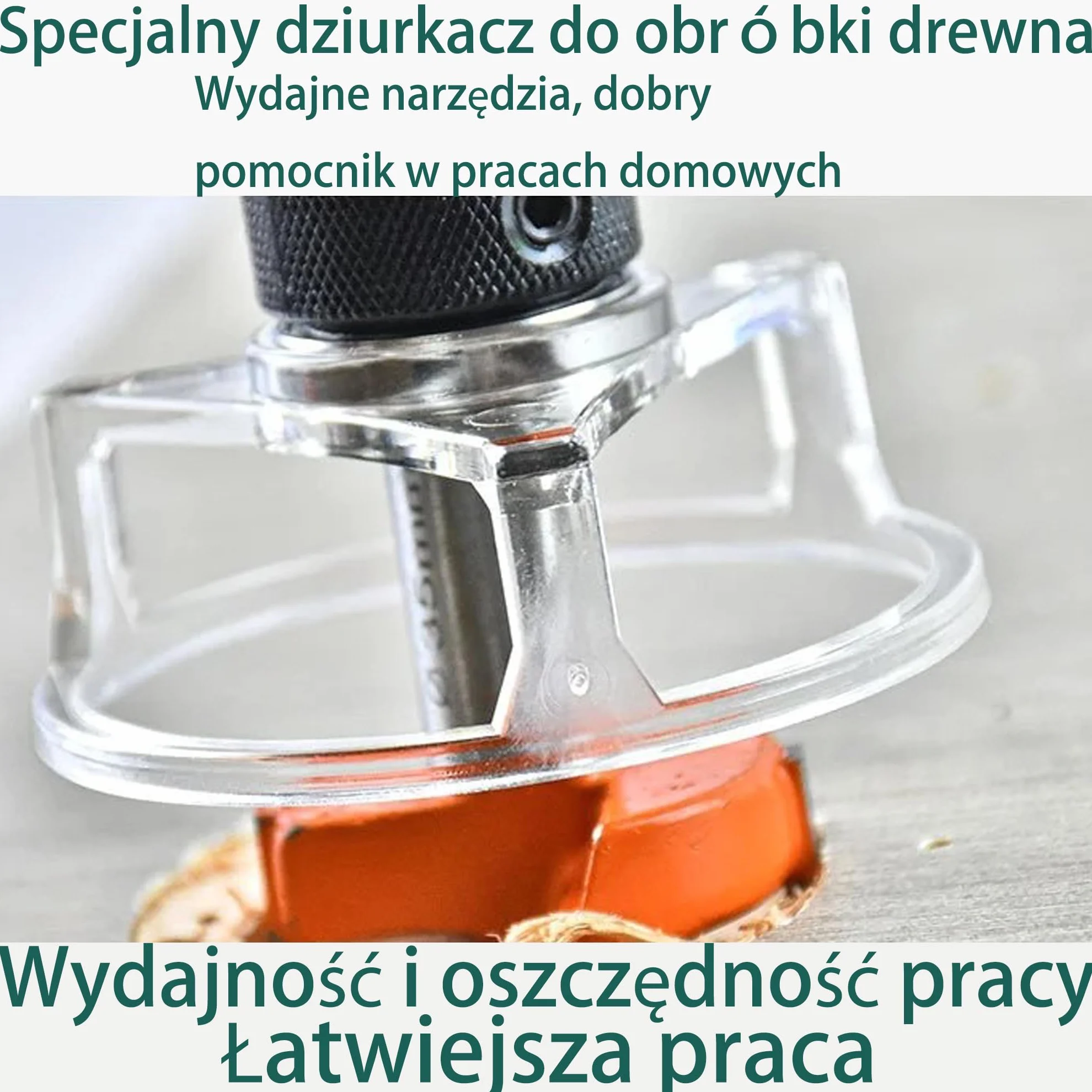 Forstner wiertło do drewna 35 mm | 3 ostrza | Osłona przeciwpyłowa | Twardy stop