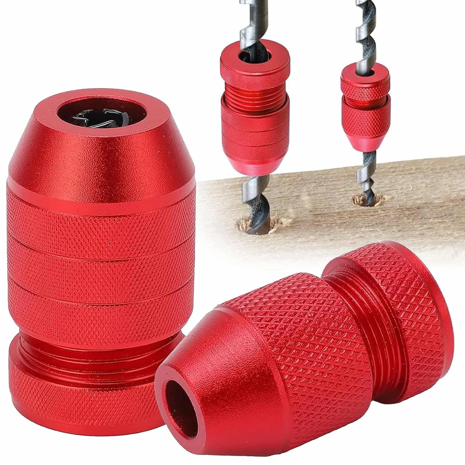 Ogranicznik głębokości wiercenia – regulowany w zakresie Ø 2-5 mm, 6-11 mm, regulowany ogranicznik głębokości wiertła, regulowany ogranicznik wiercenia do narzędzi do obróbki drewna i narzędzi