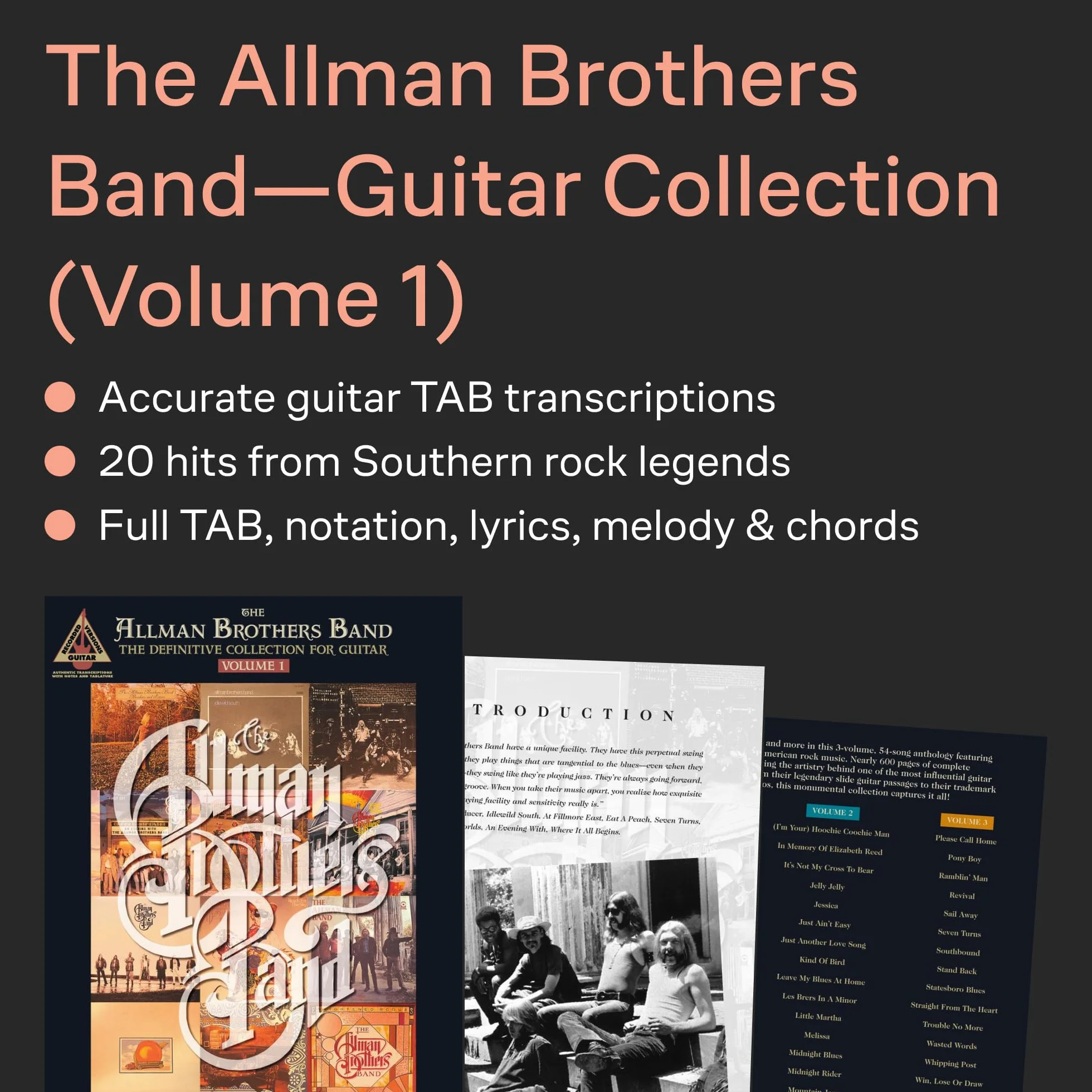 The allman brothers band vol. i guitare: 1