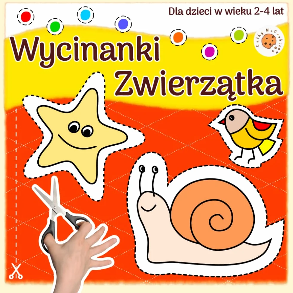 Wycinanki - Zwierzątka, dla Dzieci w Wieku 2-4 Lat: Wytnij i Wklej - Książeczka dla Najmłodszych - 2, 3, 4 Latka. Moja Pierwsza Książka do Nauki Wycinania dla Dziewczynek i Chłopców.
