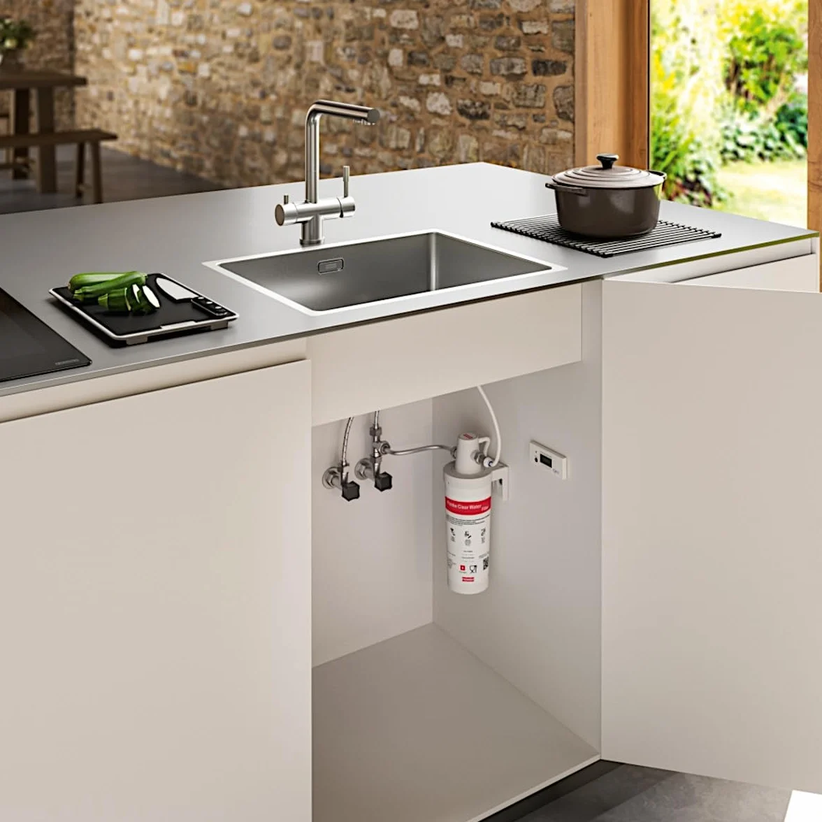 Franke ATLAS CLEAR INOX Kran kuchenny z filtracją wody stal nierdzewna