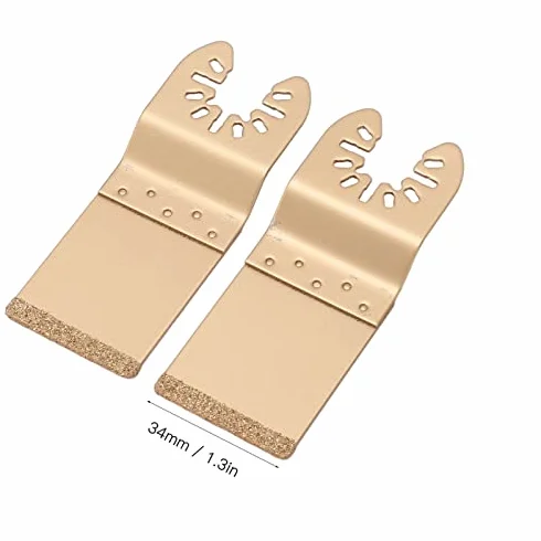 4 Szt. 34mm Niezależne Opakowanie Brzeszczot Oscylacyjny Diamentowe Ostrze z Węglika Spiekanego Ostrze do Cięcia Drewna Multitool Ostrze do Obróbki Drewna