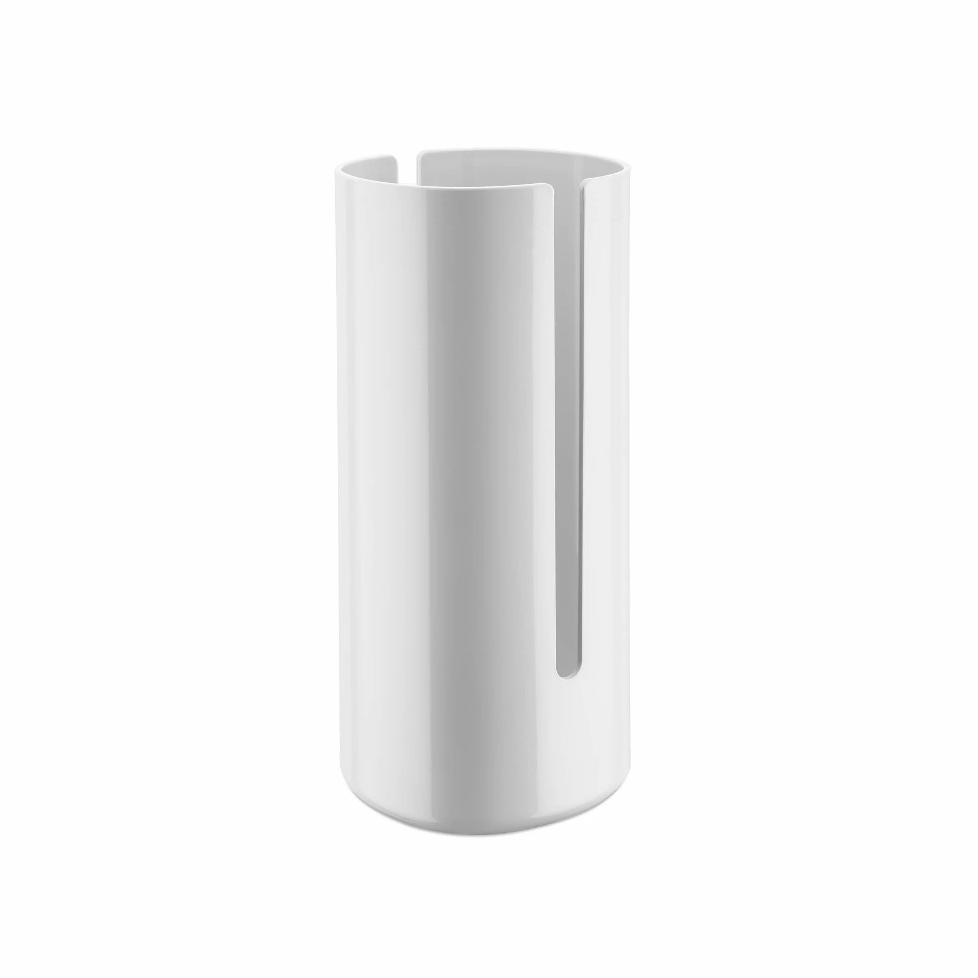 Alessi Birillo PL18 designerski pojemnik na papier toaletowy z żywicy termoplastycznej PMMA biały