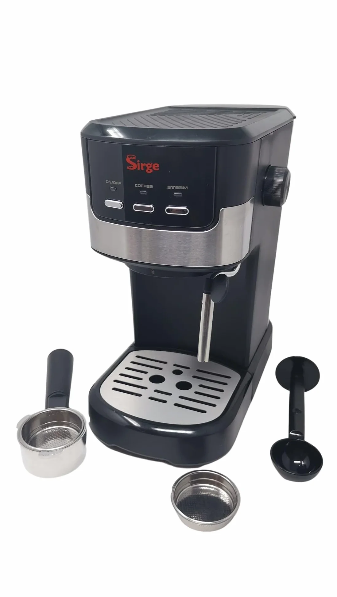 Sirge CREMAEXPRESSO ekspres do kawy espresso i cappuccino 1100 W 15 barów 1,25 l czarna