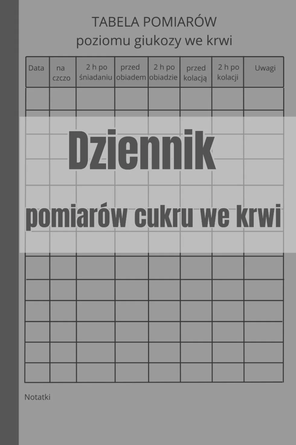 Dziennik pomiarów cukru we krwi:Śledź i monitoruj swój poziom glukozy