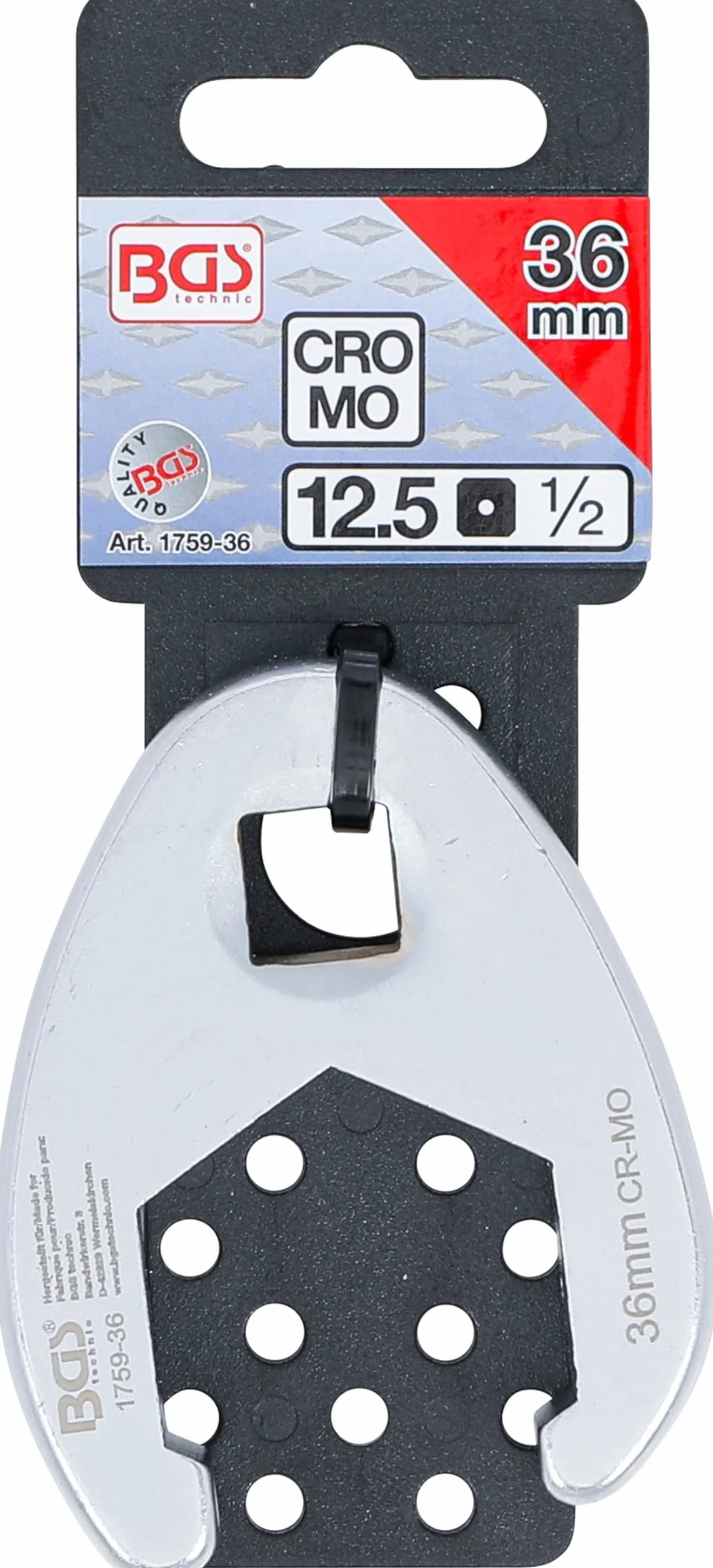 BGS 1759-36 | Klucz pazurowy | 12,5 mm (1/2") | 36 mm