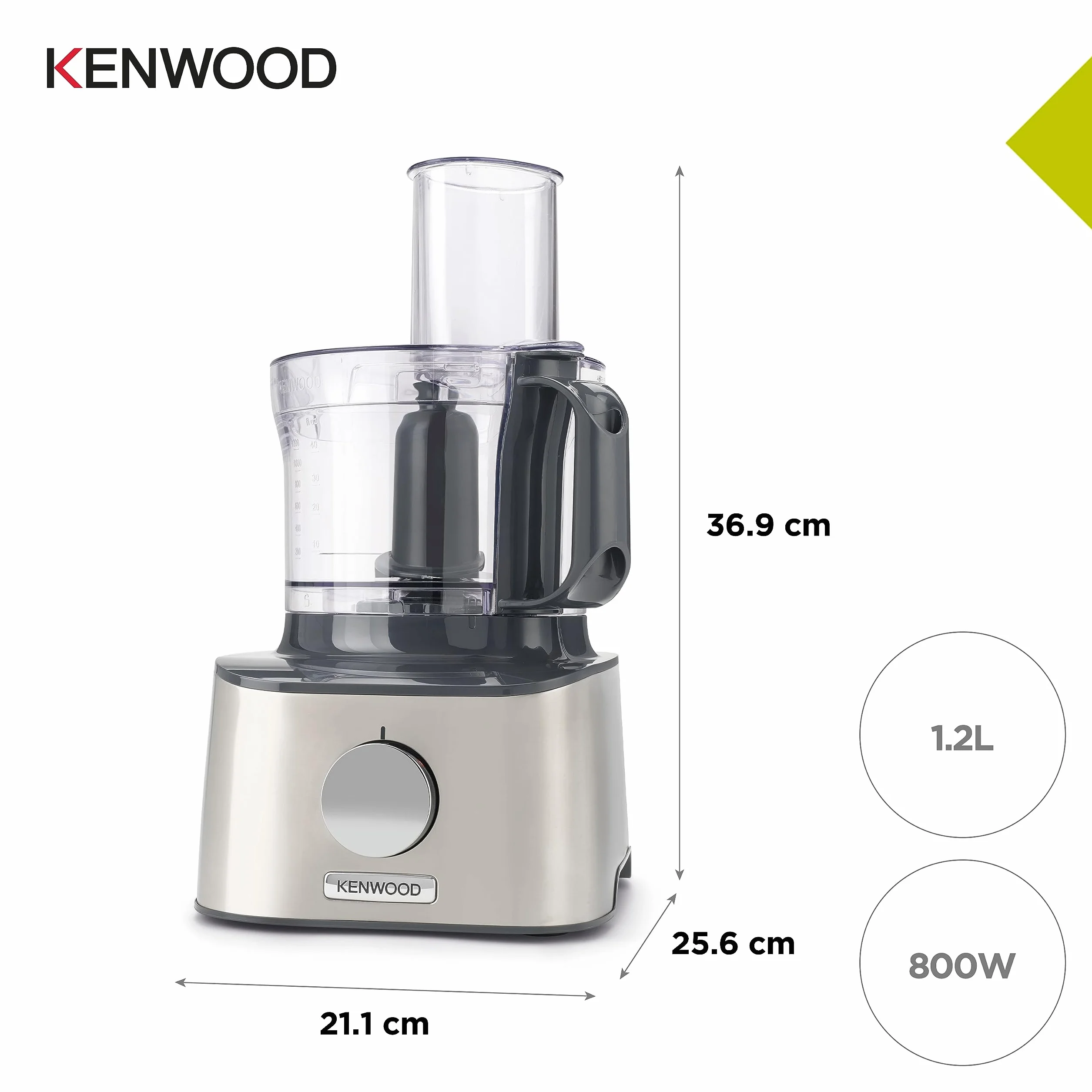 Kenwood Multipro Compact Robot Kuchenny Czarny Srebrny 2.1 L
