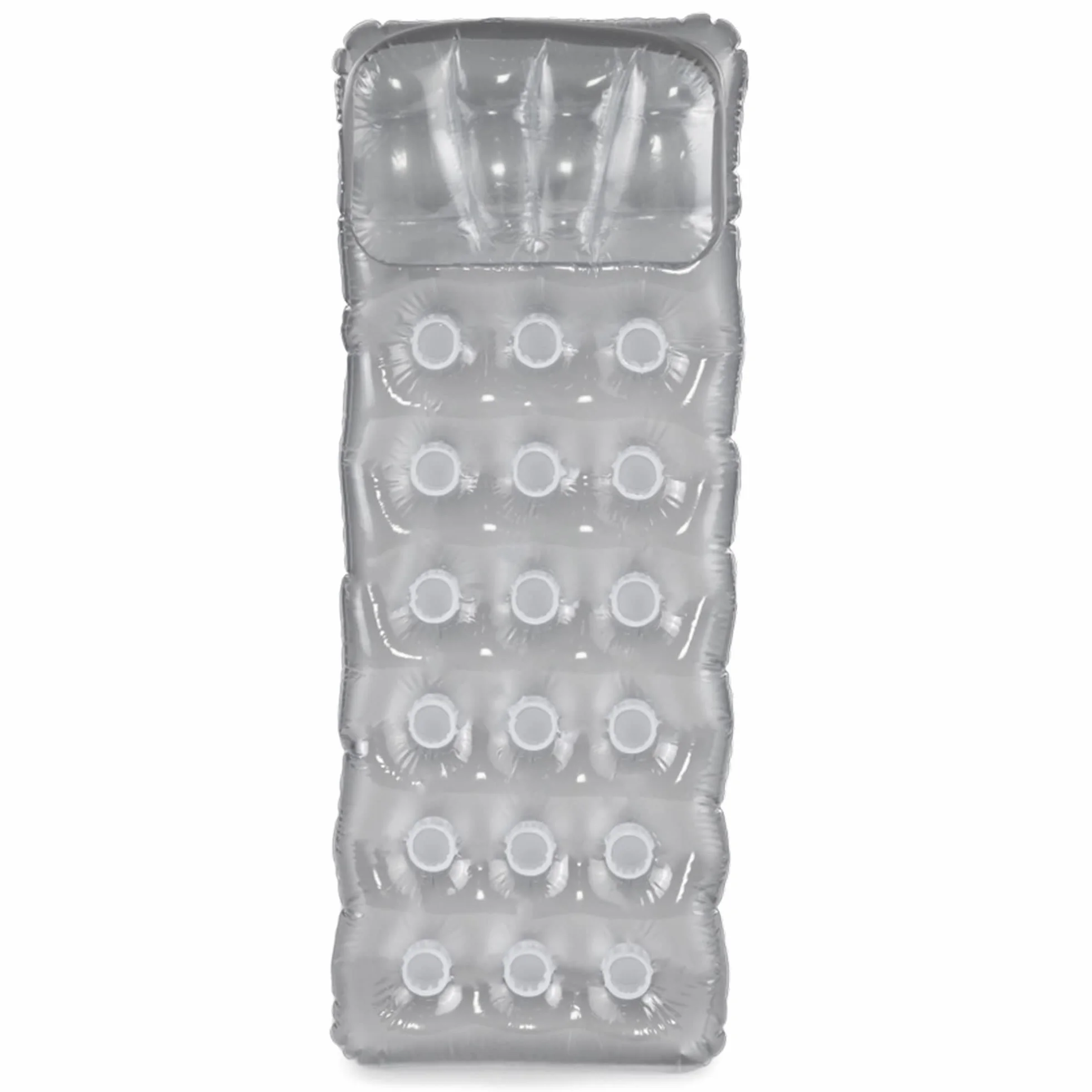 Intex ‎FBA_12-58894EU Materac Dmuchany do Pływania, Srebrny, 188 x 71 cm