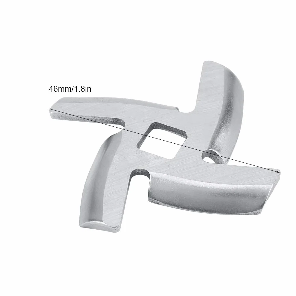 Kruszarka do Mięsa ze Stali Nierdzewnej Mincer Plate Blade Cutter Części do Maszynki do Mielenia Mięsa 46mm