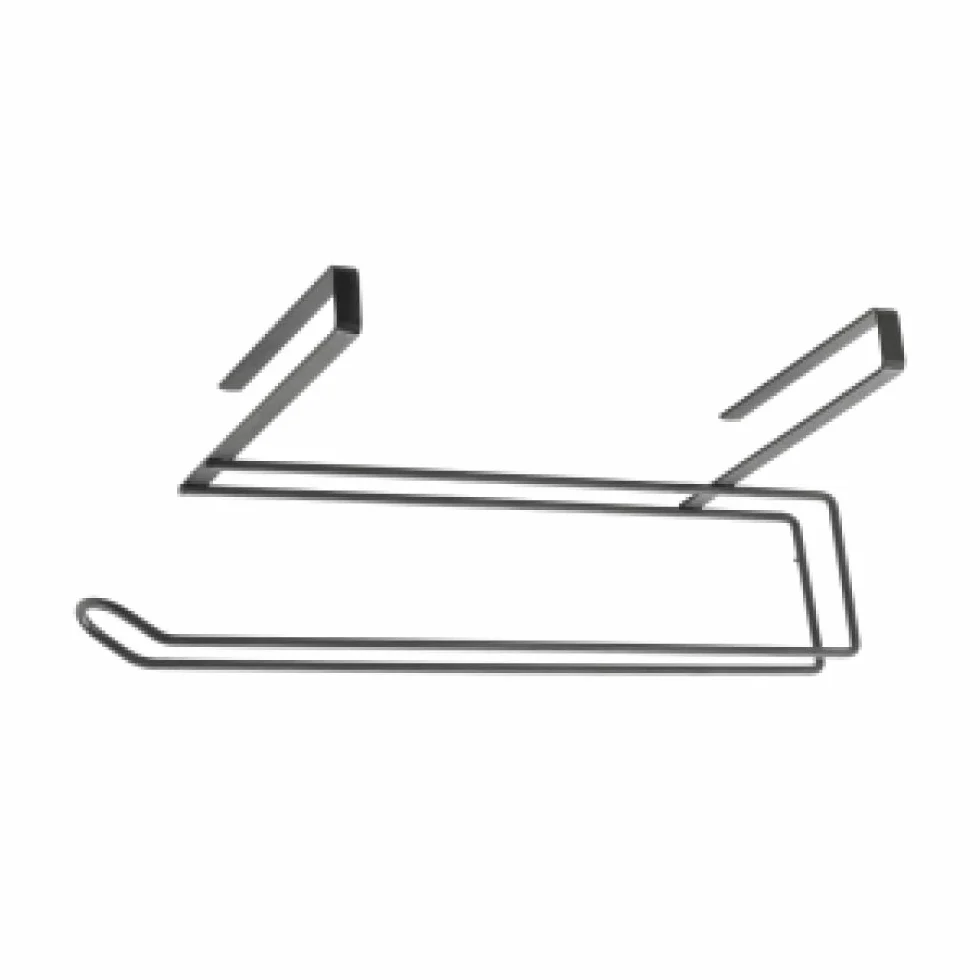 Metaltex Uchwyt na rolki papieru metal lawa czarna 35 x 18 x 10 cm