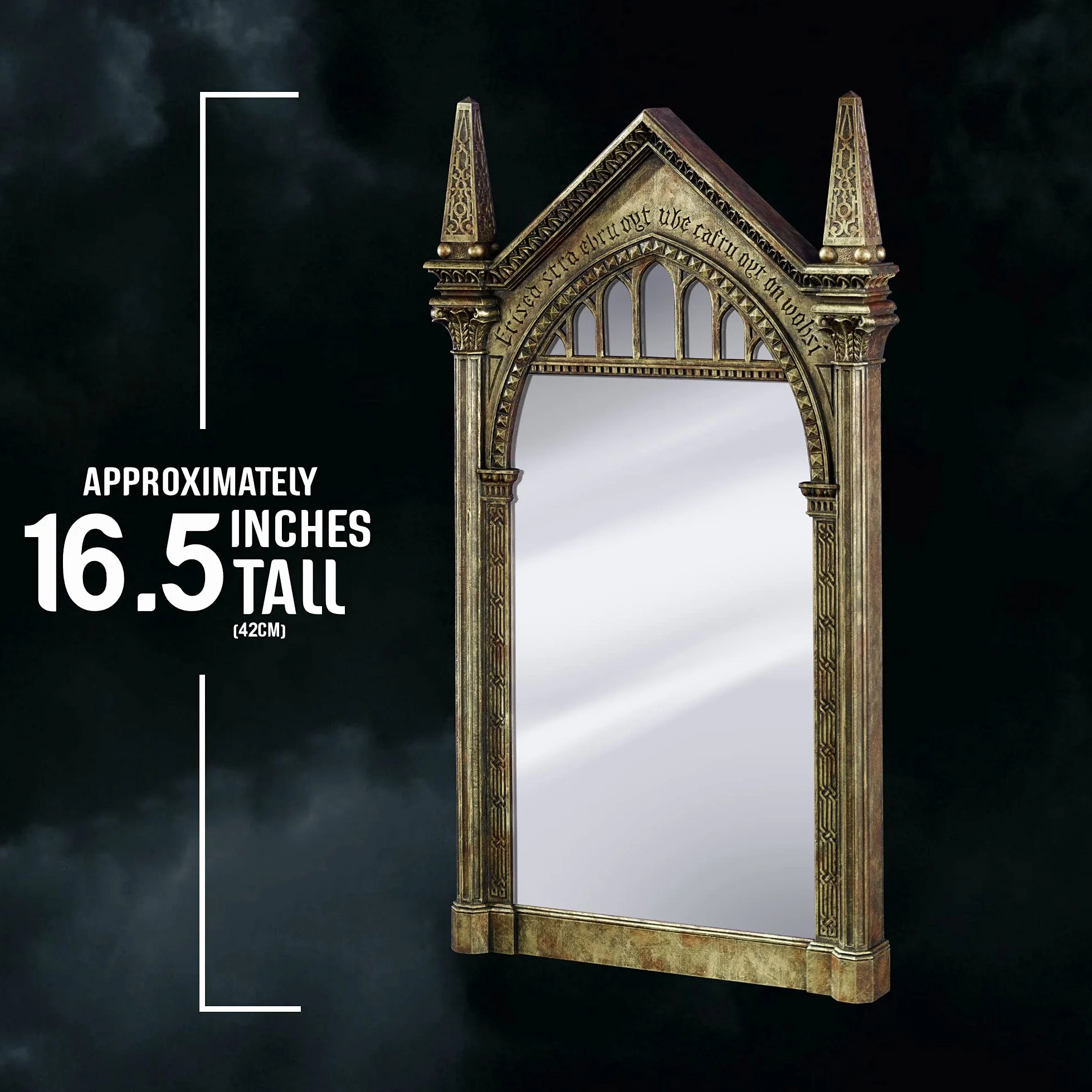 The Noble Collection Harry Potter The Mirror of Erised, 42 cm, odlewana miniaturowa replika lustra, oficjalnie licencjonowany zestaw filmowy, rekwizyty, prezenty