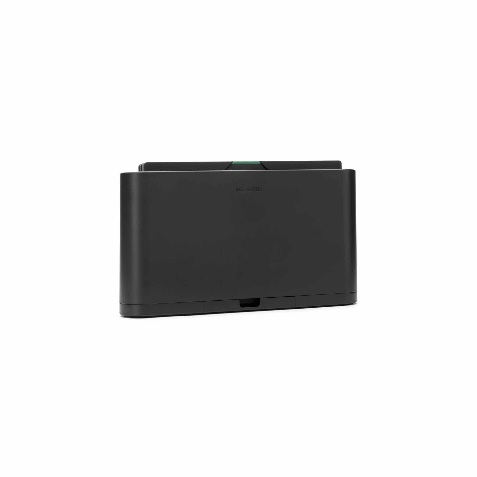 Zestaw desek do krojenia ze zintegrowanym uchwytem na telefon i tablet Brabantia TASTY+ | 4-częściowe deski kuchenne z organizerem | Dwustronne | Antypoślizgowe o wyglądzie drewna | Dark Grey