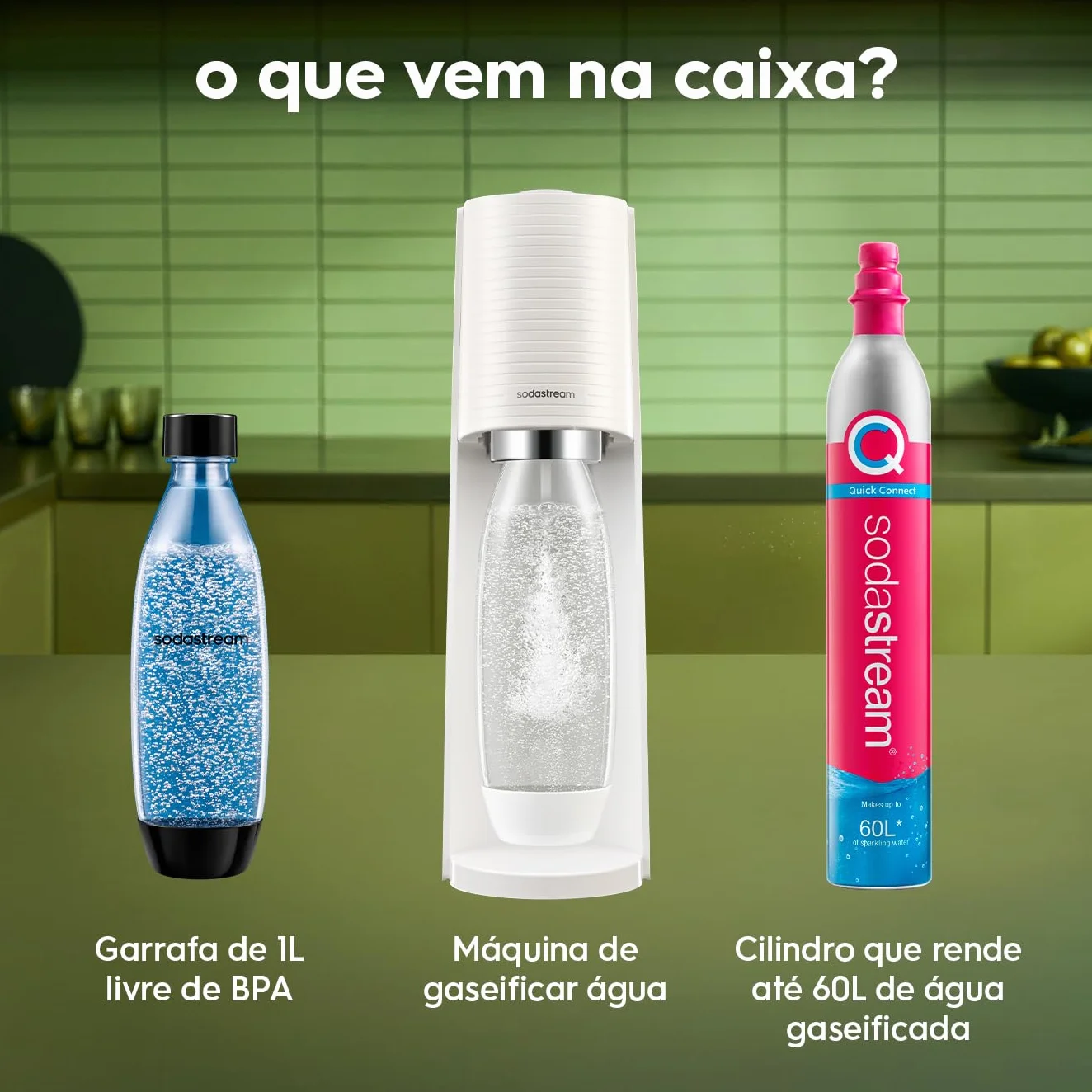 SodaStream Saurator Terra Biały