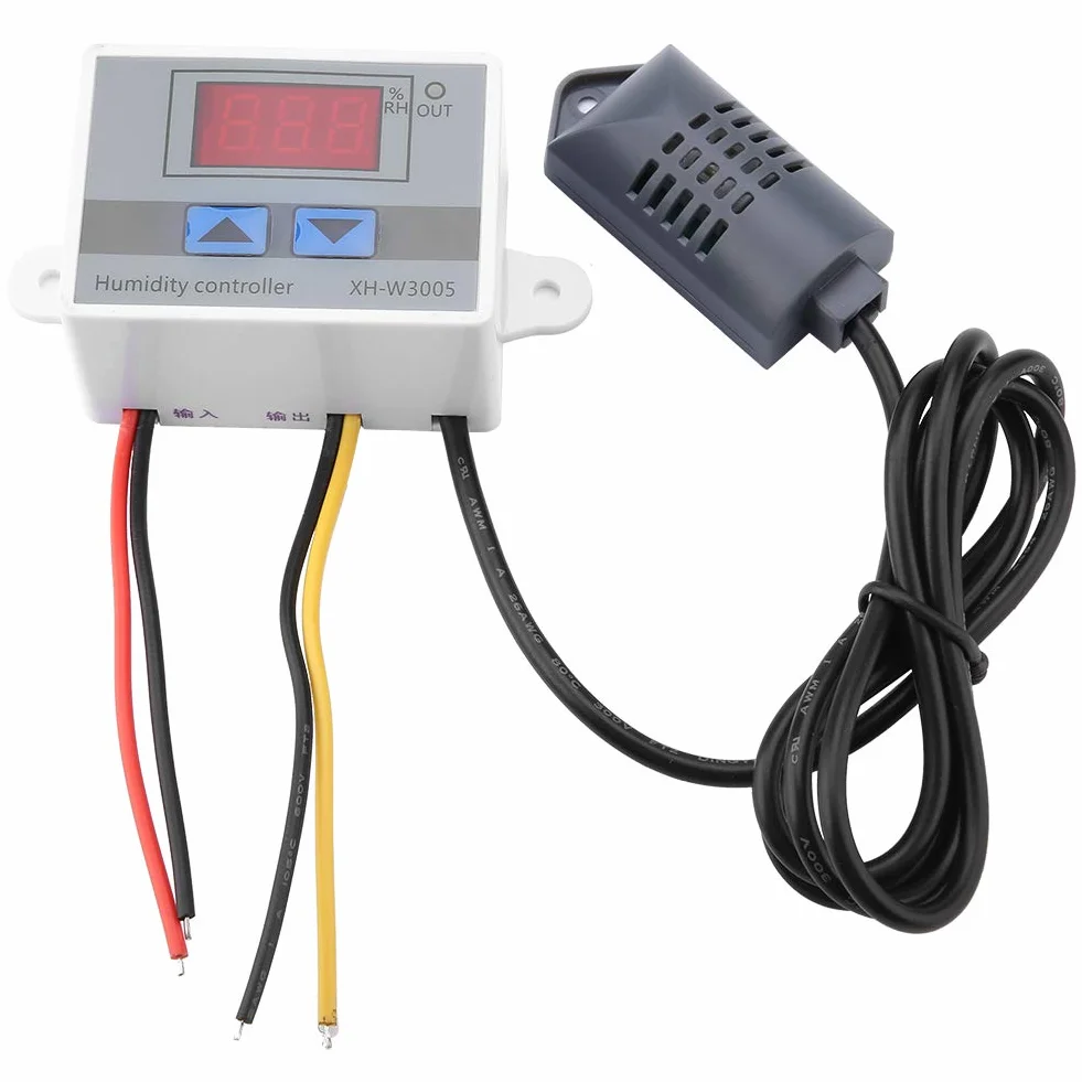 XH-W3005 Cyfrowy Regulator Wilgotności Higrometr z Czujnikiem 12V 24V 220V