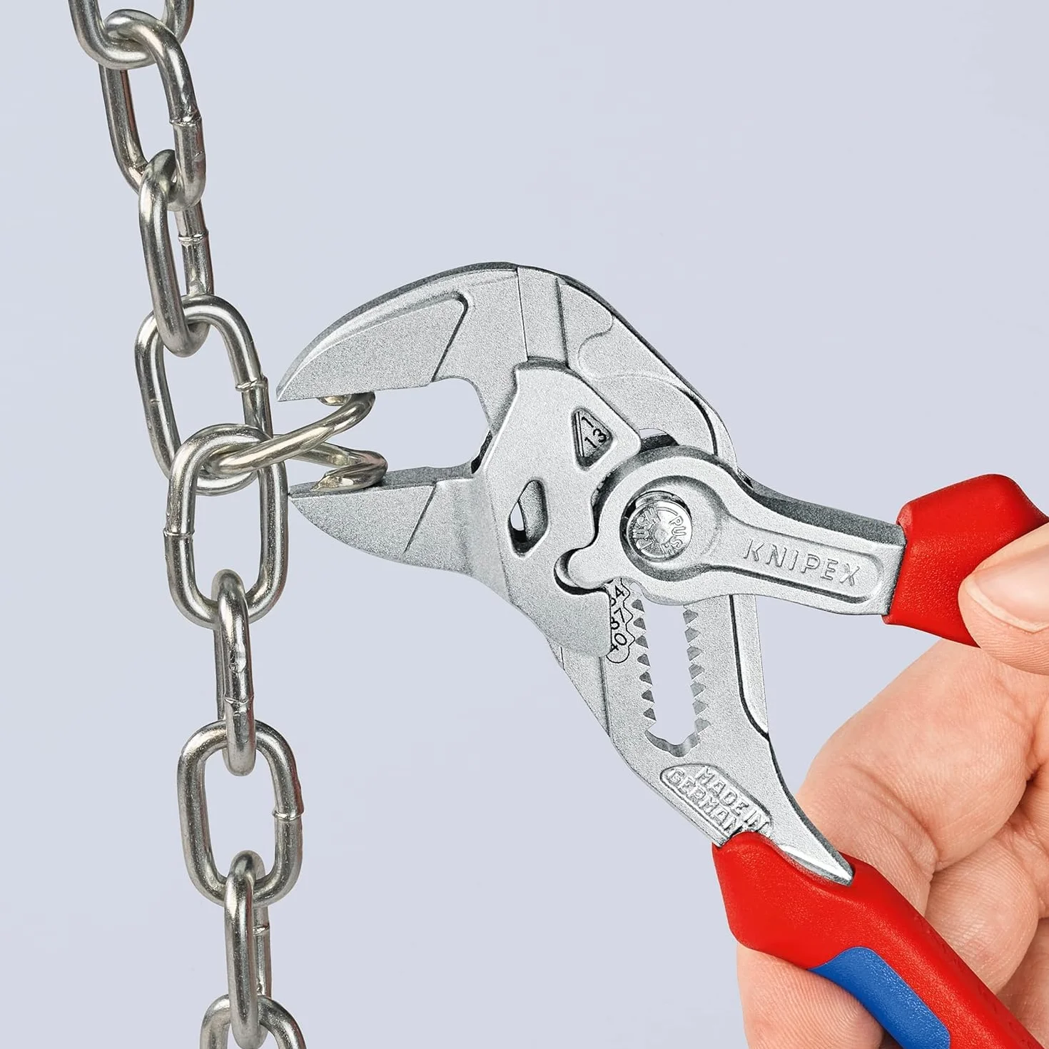 KNIPEX Szczypce-klucz szczypce i klucz w jednym narzędziu chromowany z osłonkami wielokomponentowymi 180 mm, 86 05 180