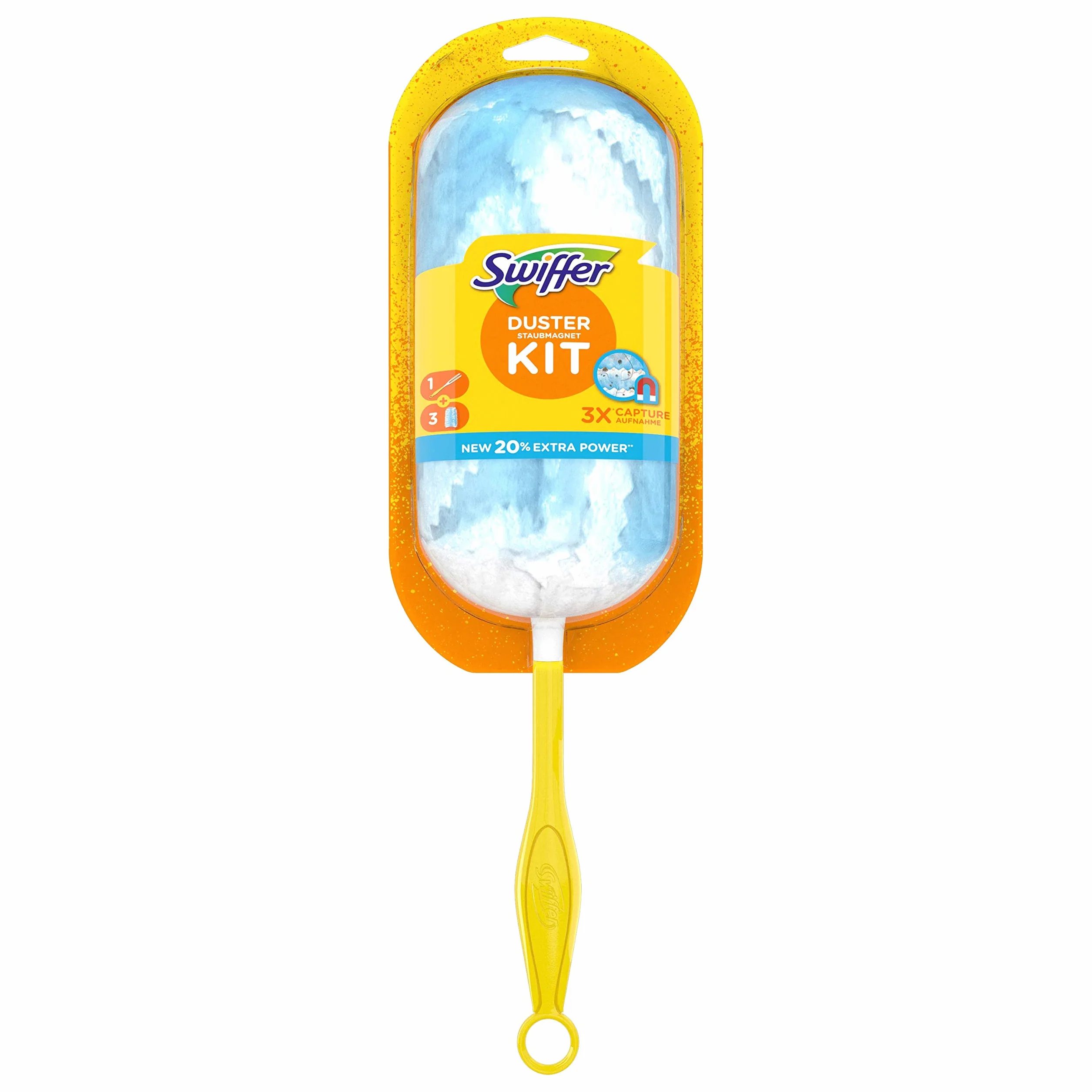 Swiffer Zestaw do kurzu (1 kij + 3 wkłady), zestaw 3 szt