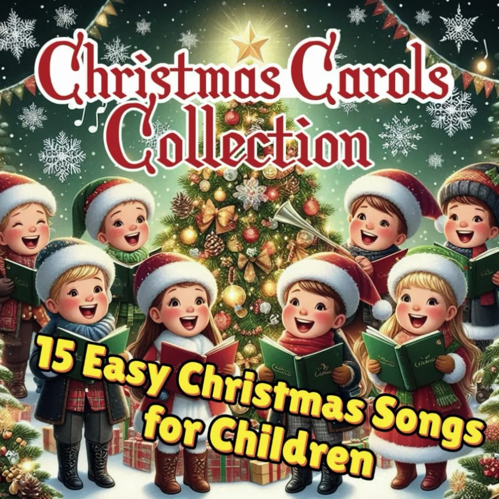 Christmas Carols Collection -15 Easy Christmas Songs for Children: Features classic and beloved holiday songs, perfect for spreading joy and creating a festive atmosphere during the Christmas season