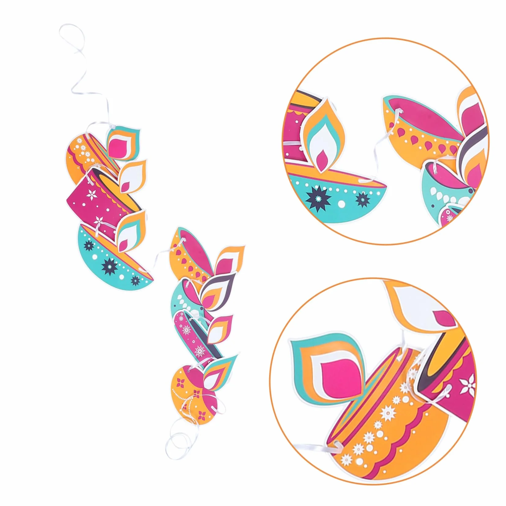 Happyyami Happy Diwali Banner z Papieru Do Dekoracji Ścian i Drzwi Przyjęcia Diwali Łatwy Zawieszeniu Trwały i Wielokrotnego Użytku Idealny Do Dekoracji Sali Lekcyjnej