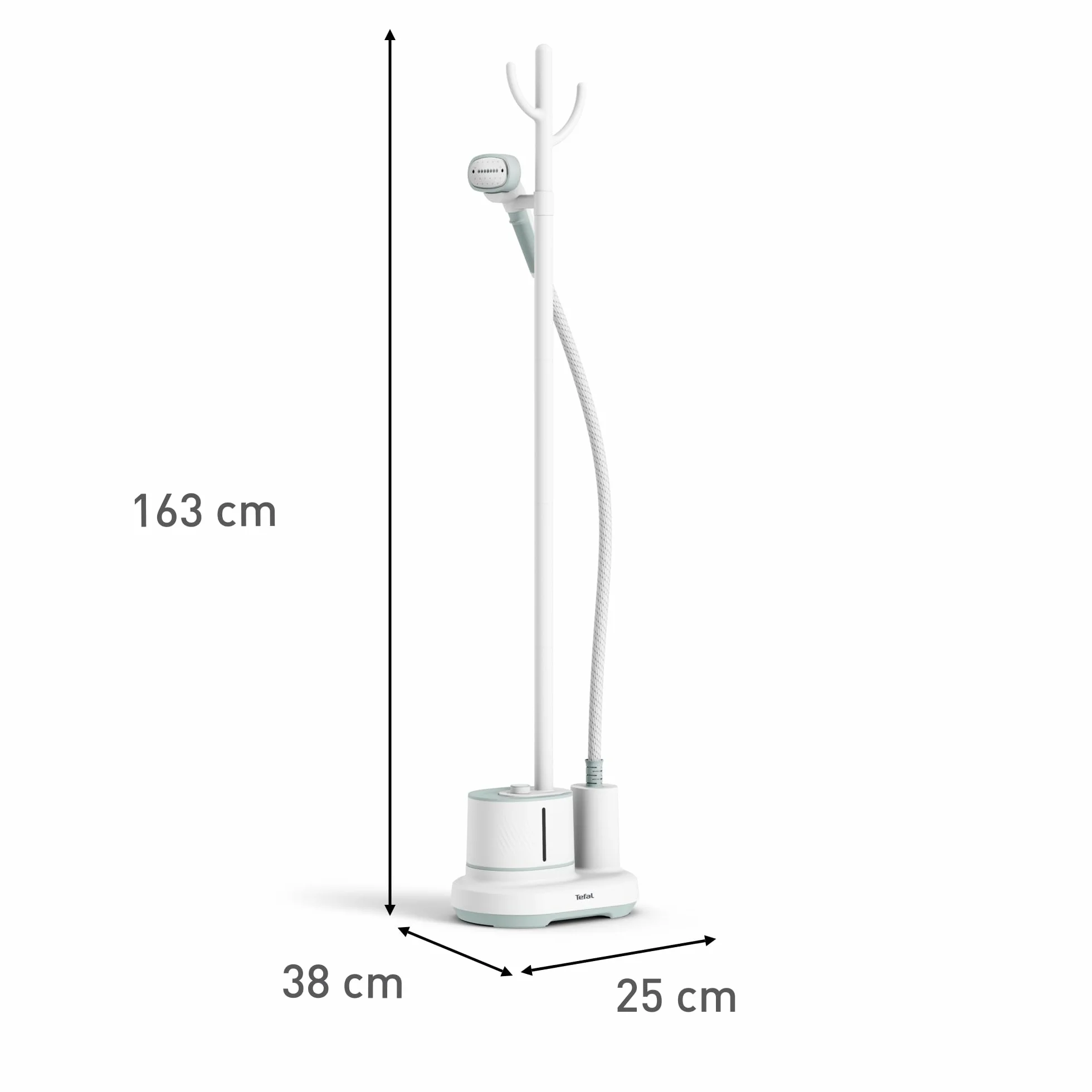 Tefal IT3274 Origin Home stojąca prasownica parowa, moc pary 42 g/min, odświeżanie i dezynfekcja, 3 stopnie pary, gotowa do użycia w 45 sek., 1,4 litra, biała/eukaliptus