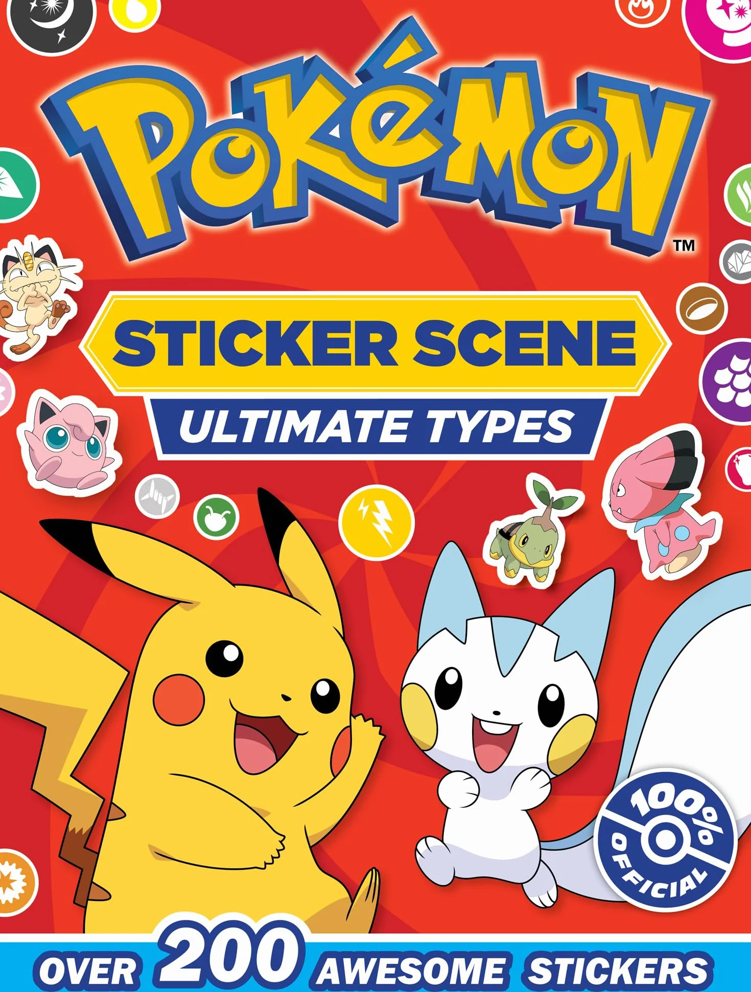 POKÉMON ULTIMATE TYPES STICKER SCENE: Full-Colour Illustrated Sticker Scene Activity Book for readers and Pokémon fans 6+