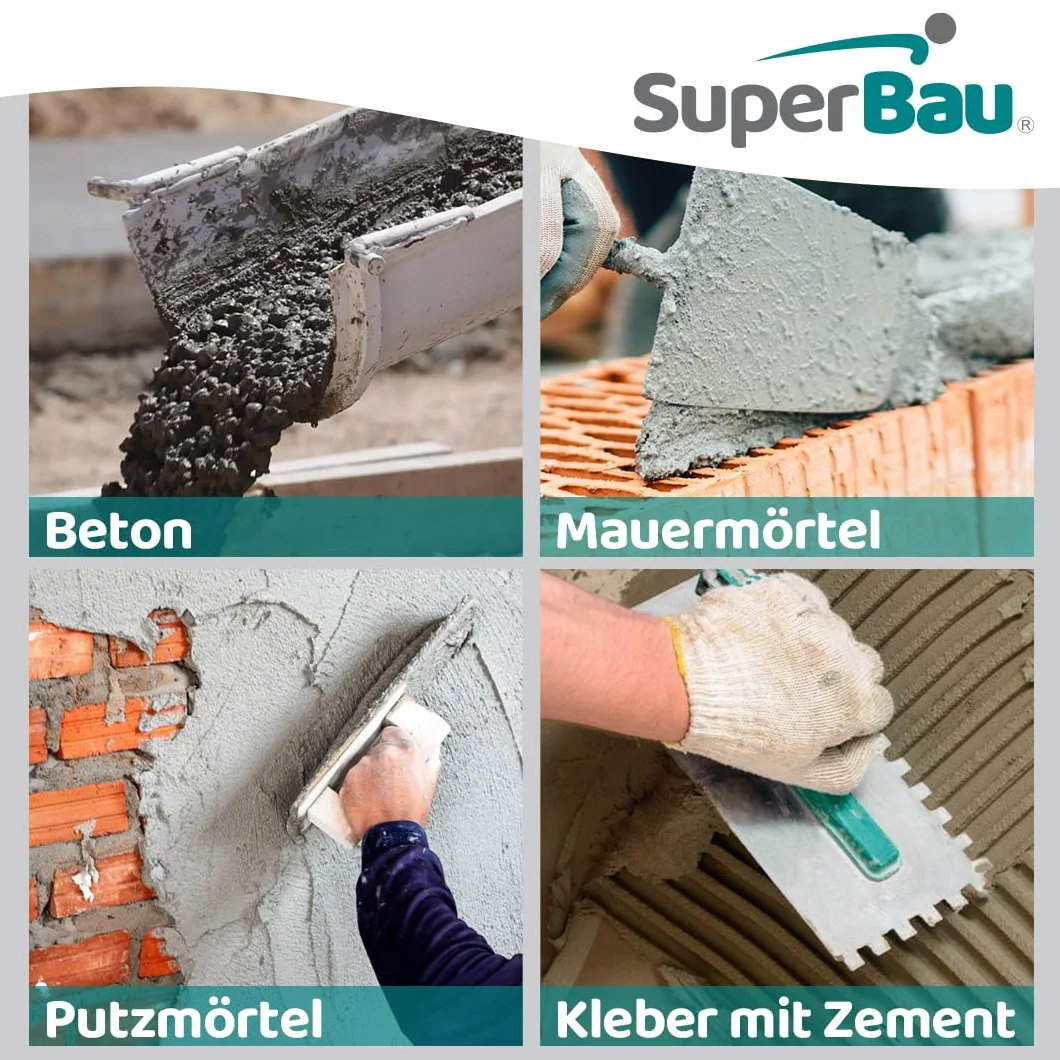 Plastyfikator do betonu 5 l (około 1000kg cememtu) płynny dodatek do betonu, jastrychu, zaprawy i kleju cementowego, nie zawiera chloru – chroni przed korozją metalu