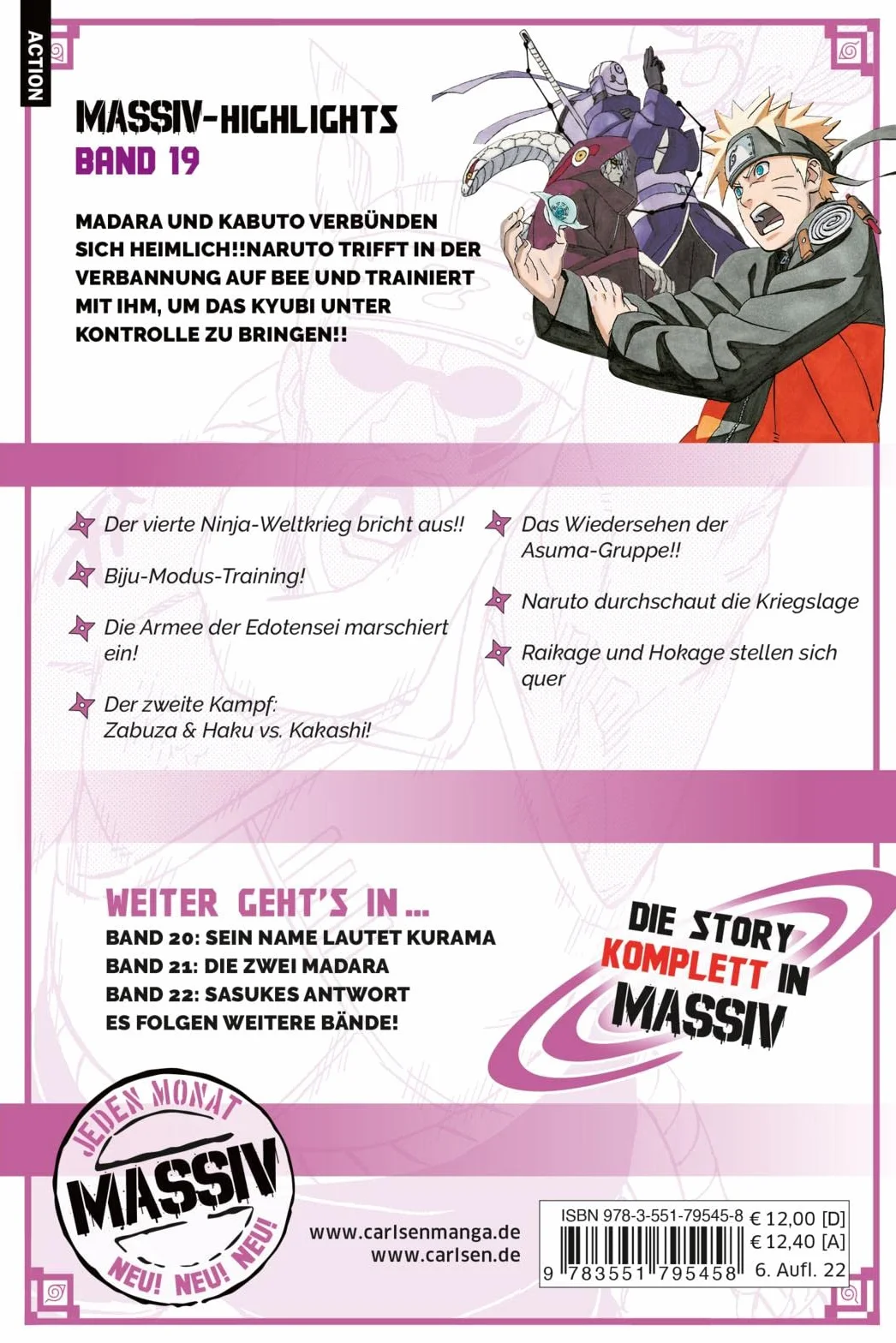 NARUTO Massiv 19: Die Originalserie als umfangreiche Sammelbandausgabe!