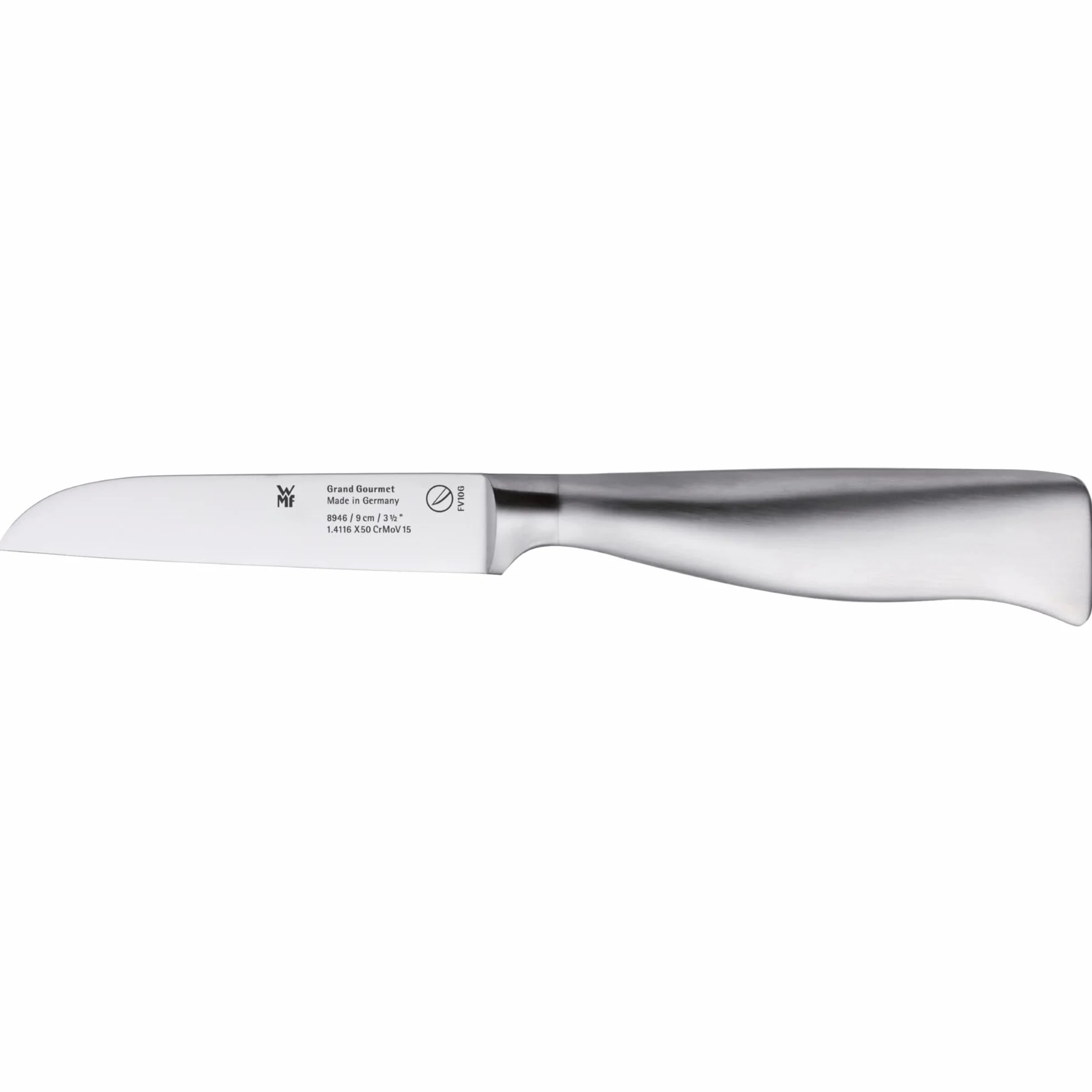 WMF Grand Gourmet Blok noży z nożami, 6-częściowy, Made in Germany, 4 kute, nożyczki, blok ze stali nierdzewnej, Performance Cut