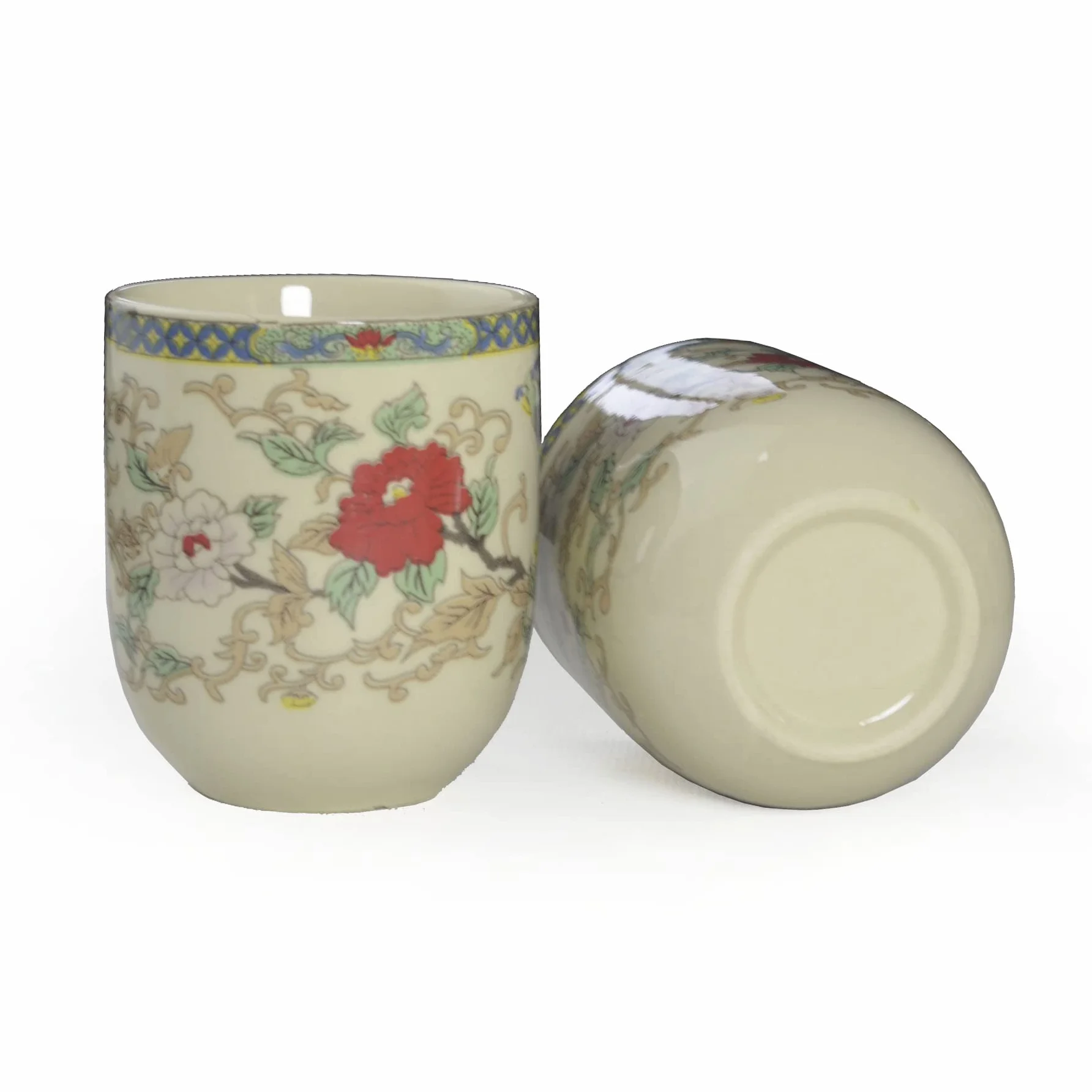 Porcelanowy czajniczek zestaw do herbaty 1 czajniczek 6 filiżanek, dzbanek do herbaty kawy czajnik ceramiczne prezenty dekoracja stołu (zestaw 850 ml garnek + kubki 170 ml) kolor)