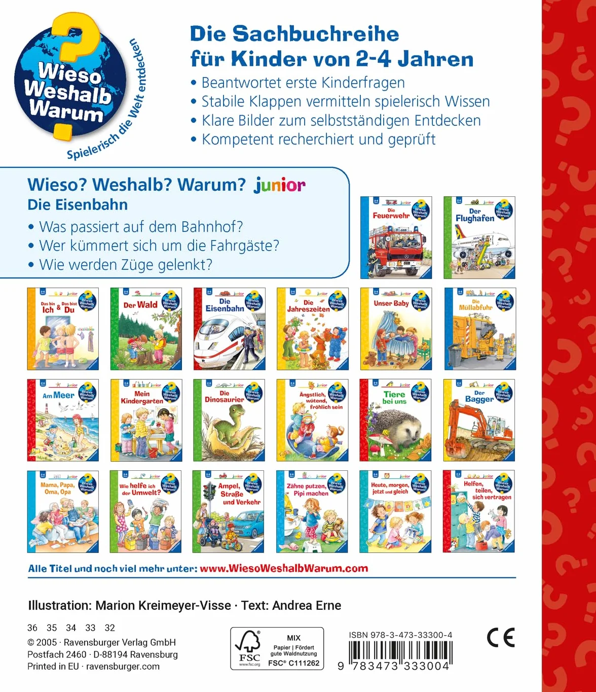 Wieso? Weshalb? Warum? junior, Band 9: Die Eisenbahn