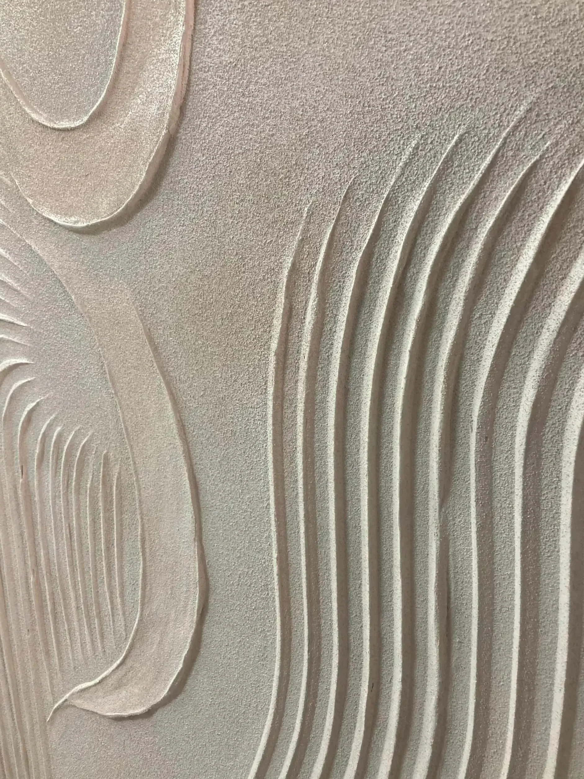 LMYCHENG Duży beżowy teksturowany obraz 3D, abstrakcyjne plakaty na płótnie gipsowe, obrazy ścienne Wabi Sabi, minimalistyczny nowoczesny wystrój 80 x 120 cm bez ramki