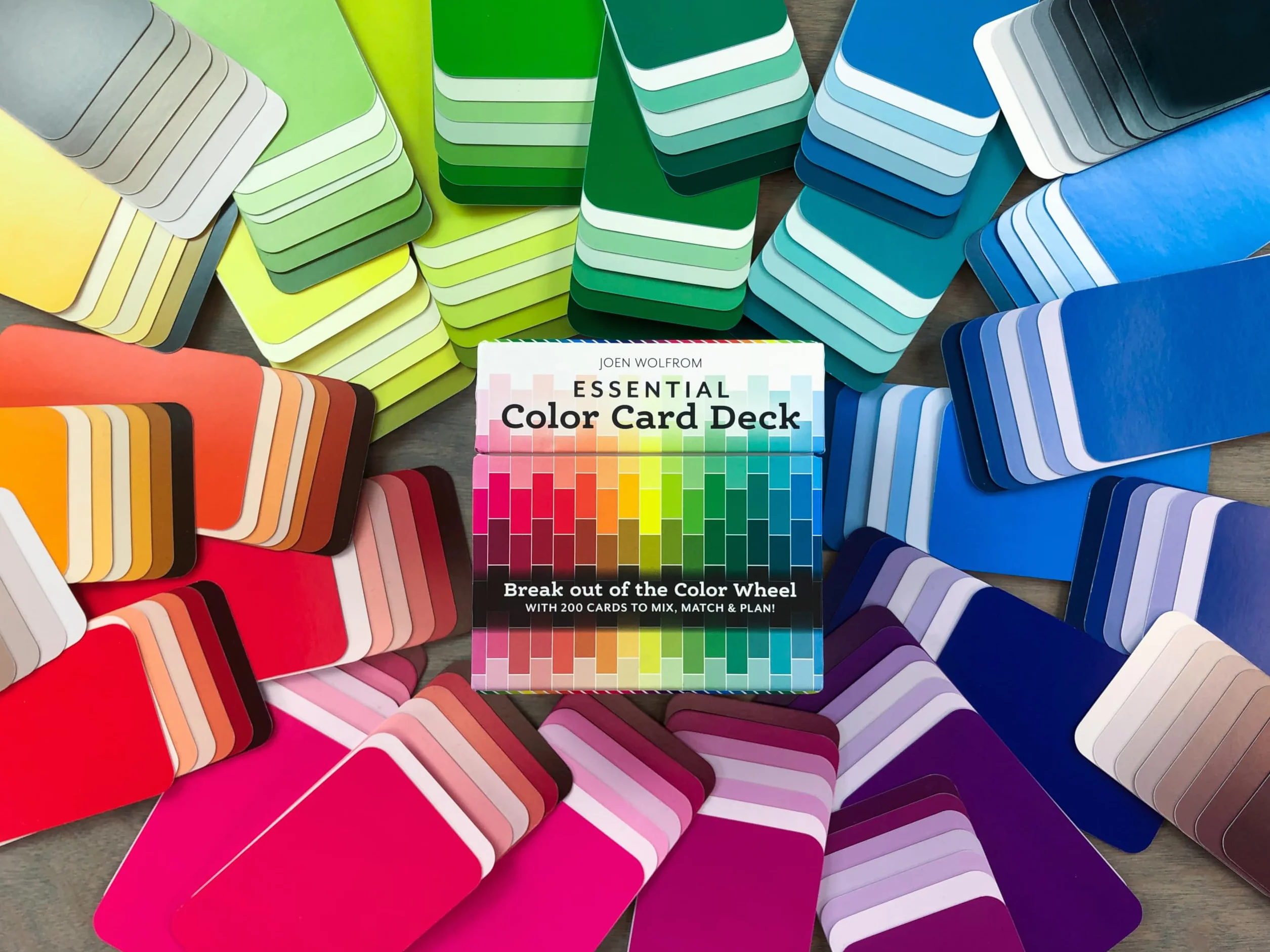 Essential Color Card Deck: Break out the Color Wheel with 200 Cards to Mix, Match & Plan! Includes Hues, Tints, Tones, Shades & Values