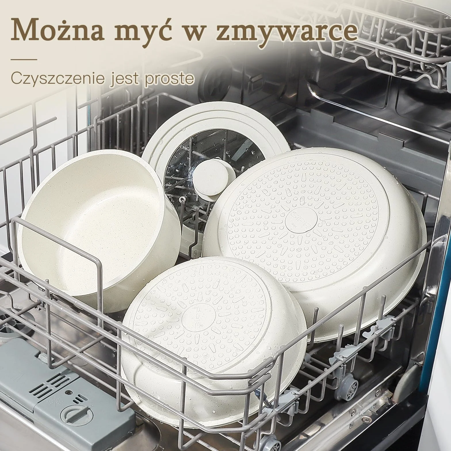 GiPP Granit zestaw garnków 21-częściowy z powłoką nieprzywierającą do gotowania