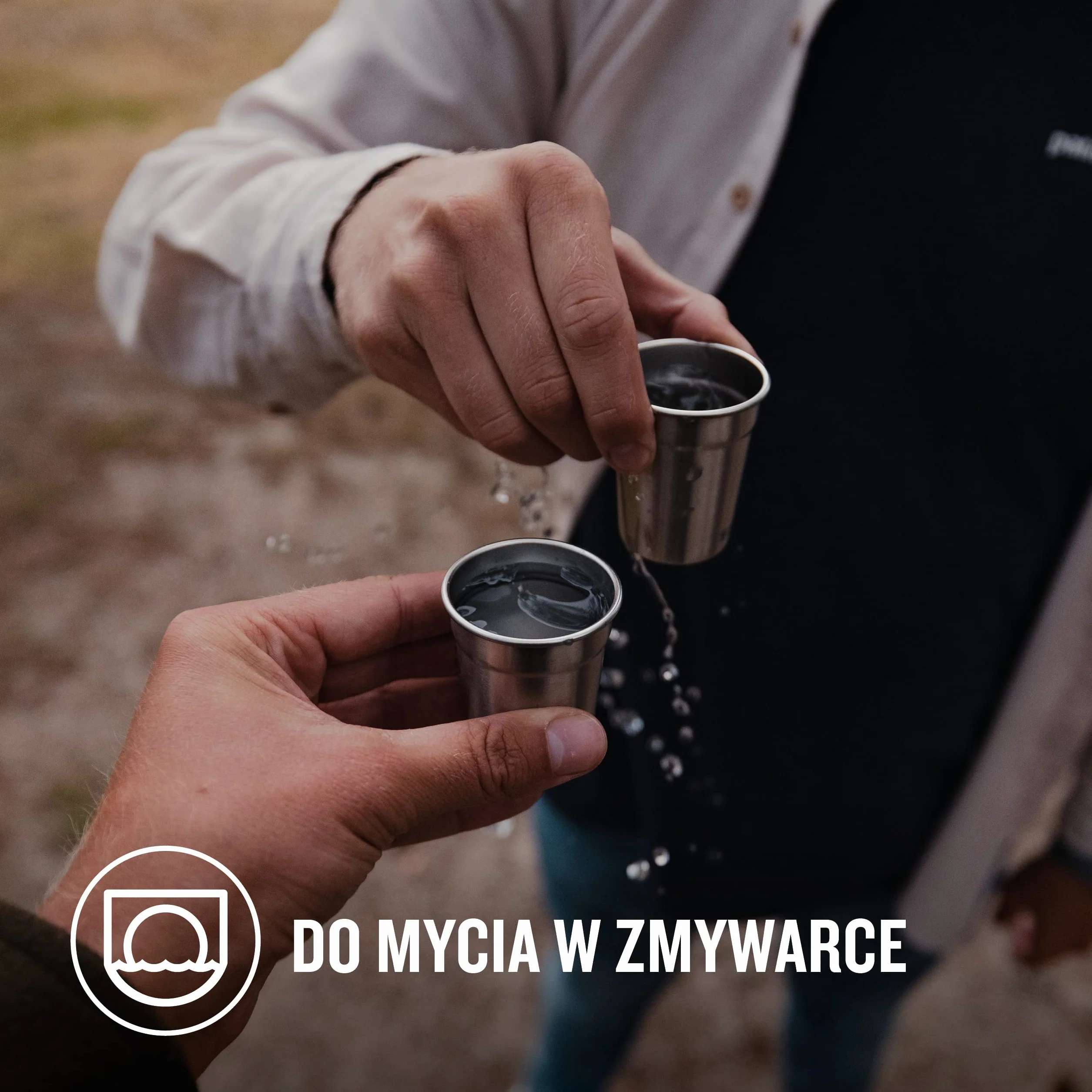Stanley 1913 Adventure Pre-Party Shot Glass + Flask Set Matte Black Stal nierdzewna Bez BPA Zestaw podarunkowy