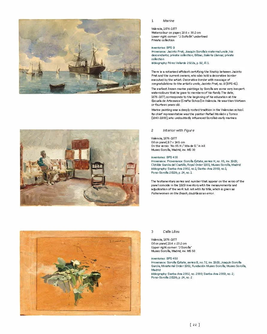 Sorolla. catalogue raisonne of paintings (1876-1894) - illustrations, couleur: 1876-1894. Volume I.