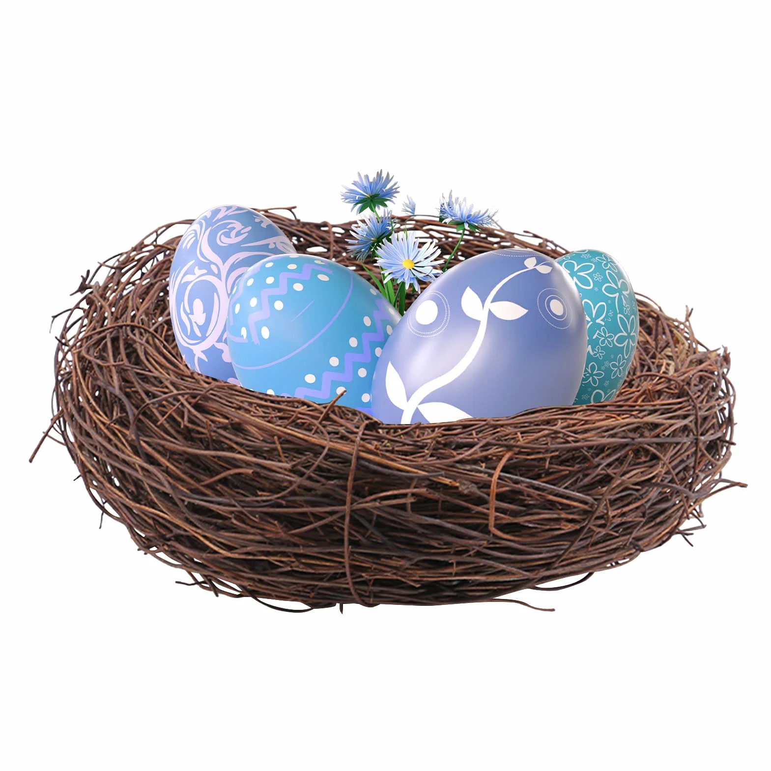 Bird Nest - Easter Artificial Nest, Warm Breathable Decorative Bird House with Realistic Design, Perfect for Home, Window Display, Woodlands Decor, Seasonal Crafts and Holiday Decorations