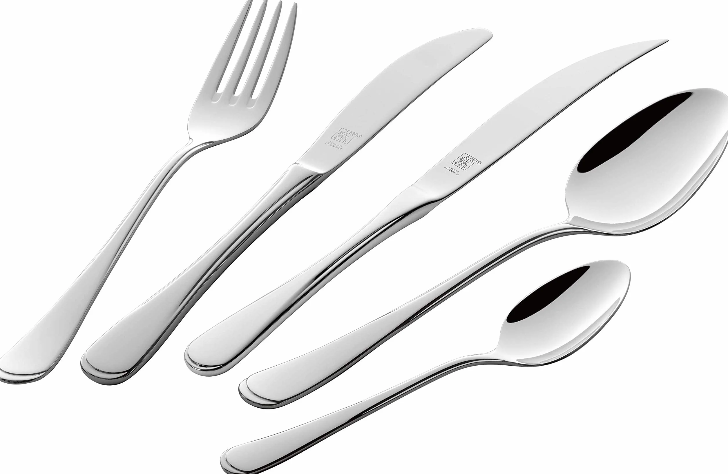 ZWILLING Besteck-Set, 72-tlg., Für 12 Personen, 18/10 Edelstahl/Hochwertiger Klingenstahl, Poliert, Nottingham