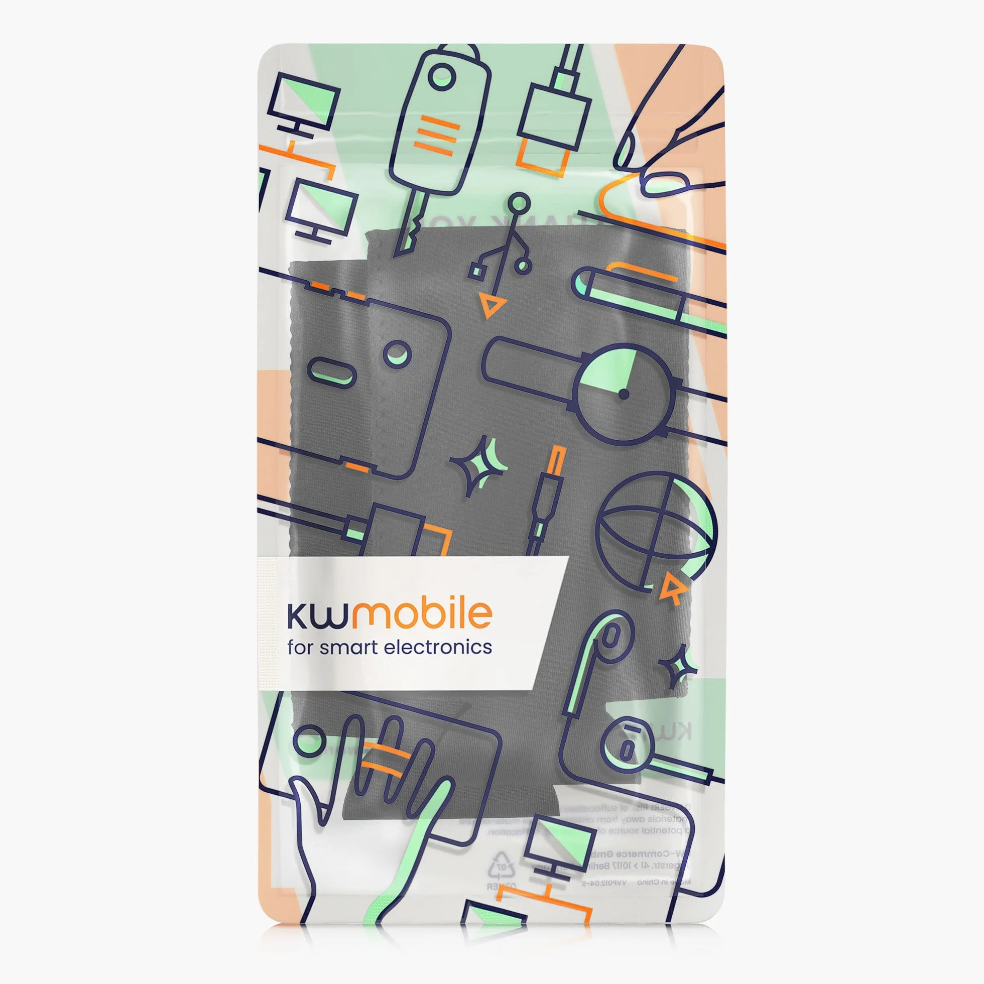 kwmobile Zestaw 2 neoprenowych chłodziarek do puszek 500 ml – czarne