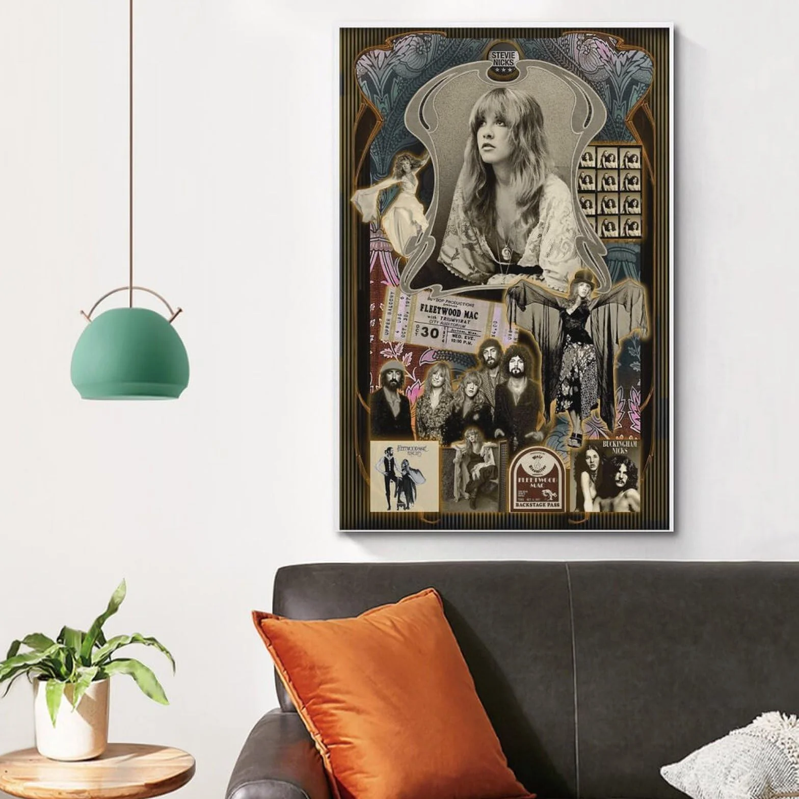 Fleetwood Mac, plakat, płótno, sztuka ścienna, dekoracja, salon, nowoczesna rodzinna sypialnia, 30 x 45 cm, styl bez ramy