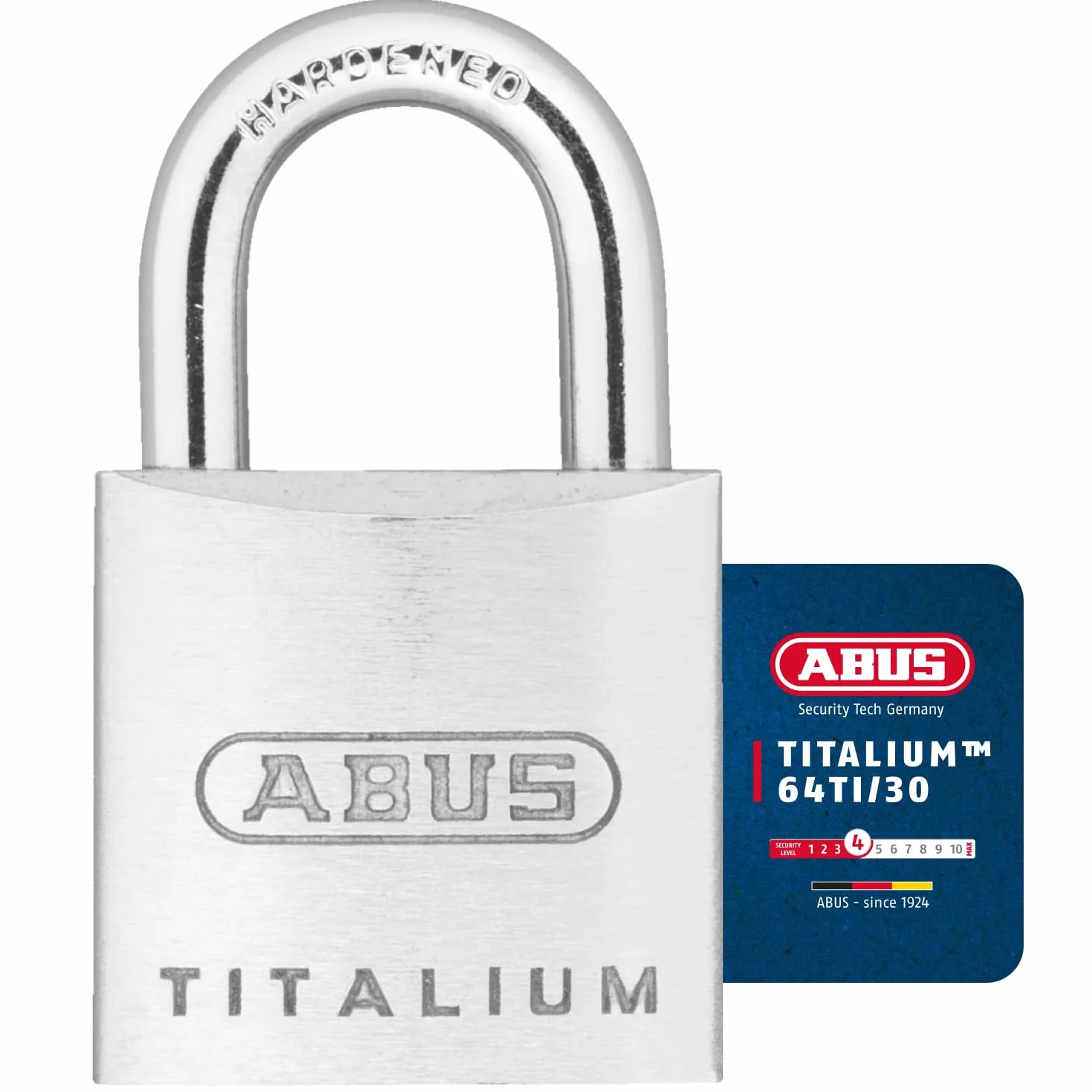 Abus 56950 Kłódka, Srebrno-niebieski, 30 mm